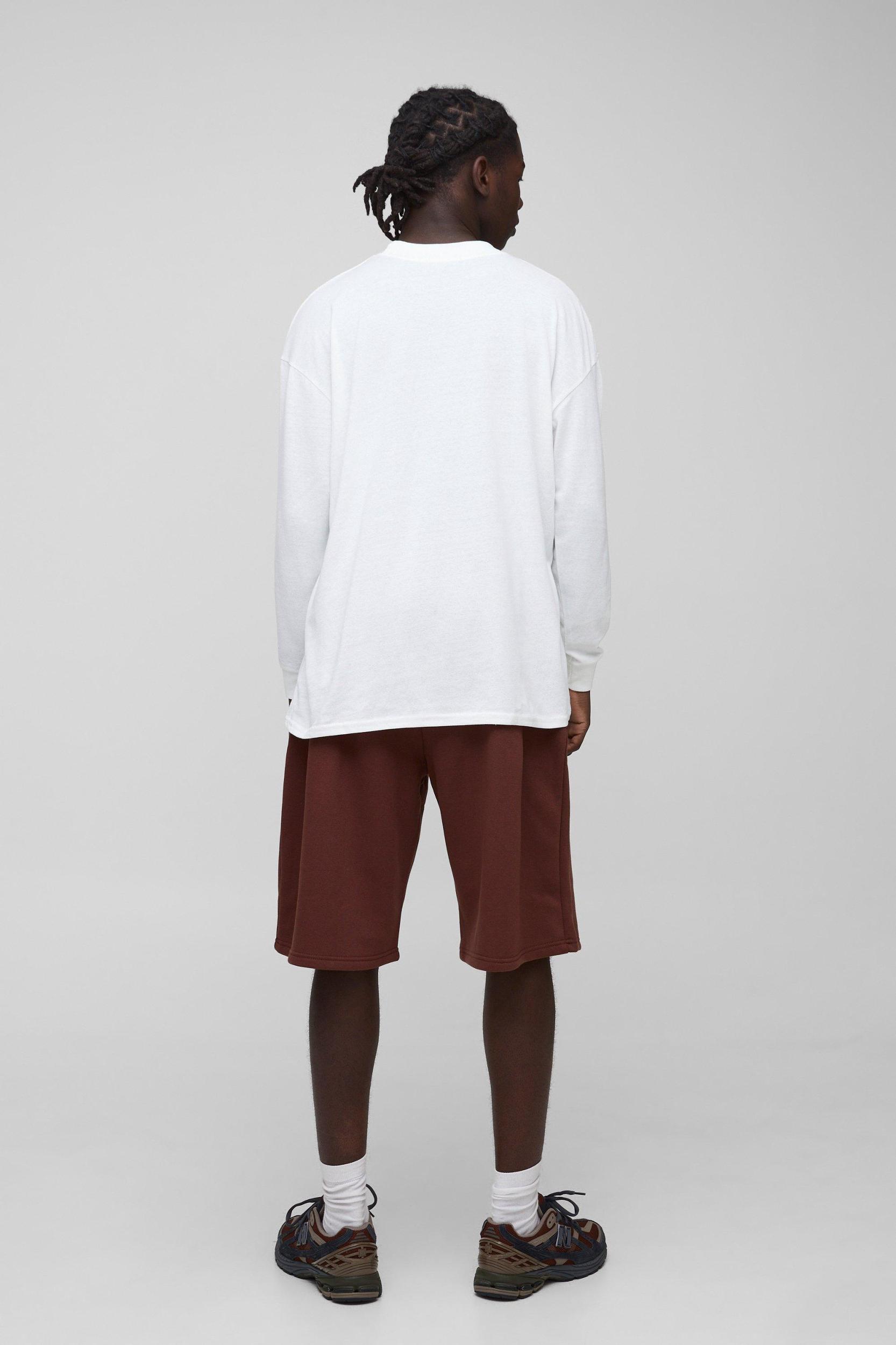 Basic Jersey Jorts | boohooMAN USA Product Image