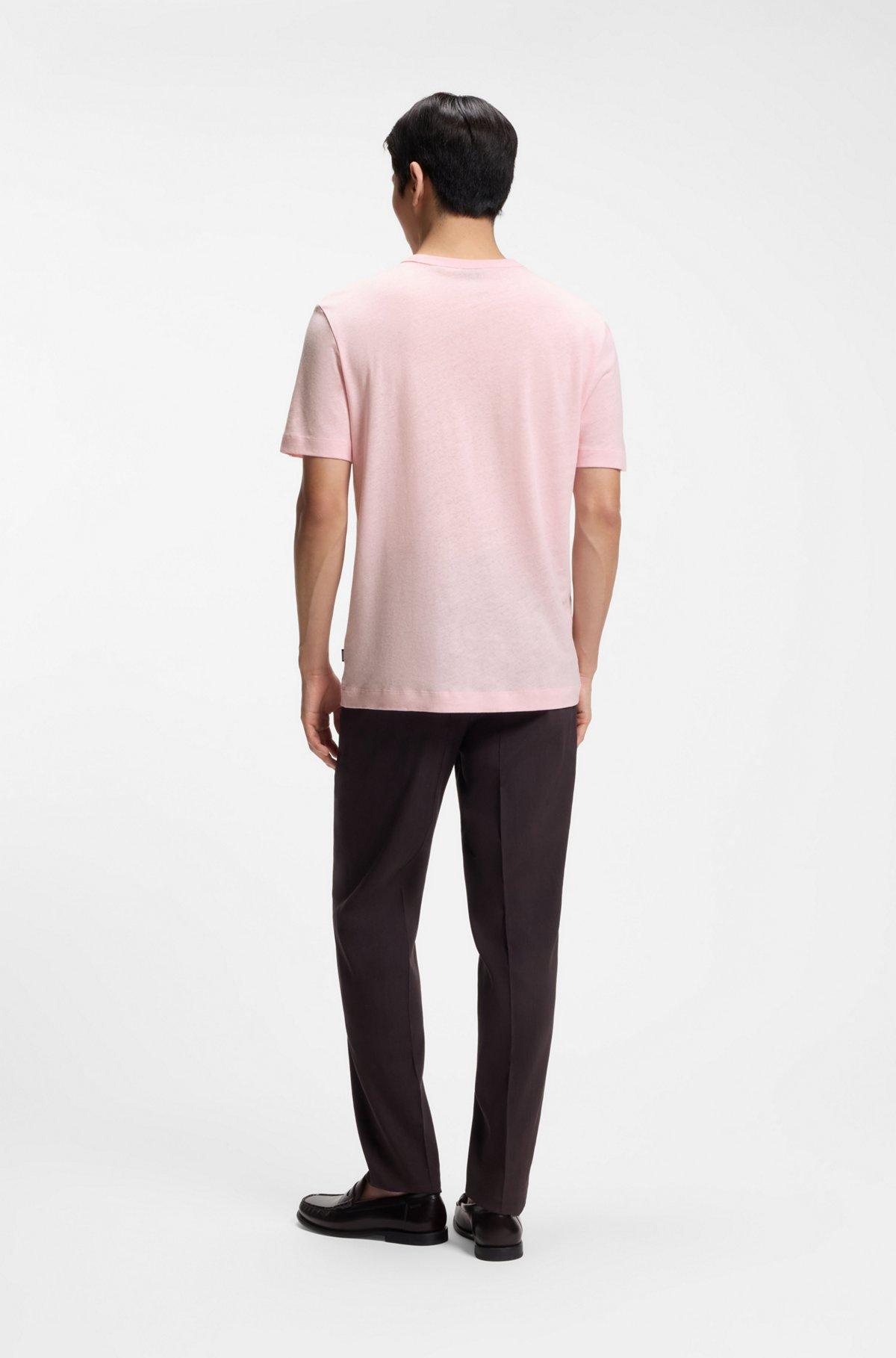 Cotton-linen T-shirt in a regular fit Product Image