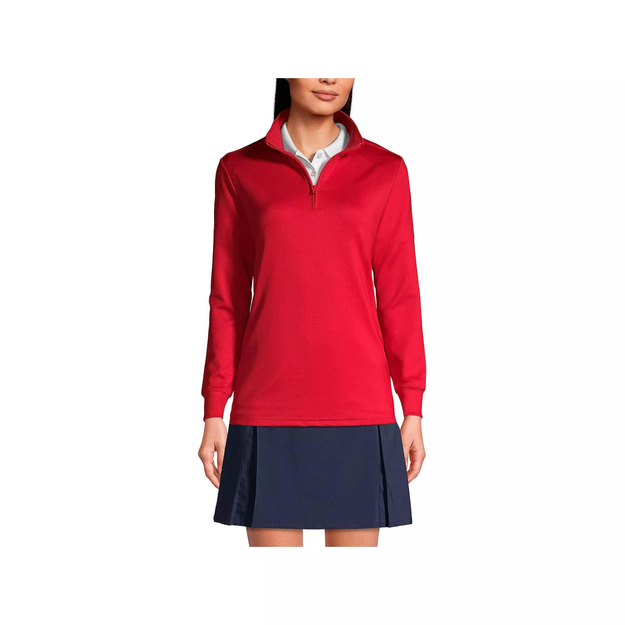 Women's Lands' End Quarter Zip Pullover,  Product Image