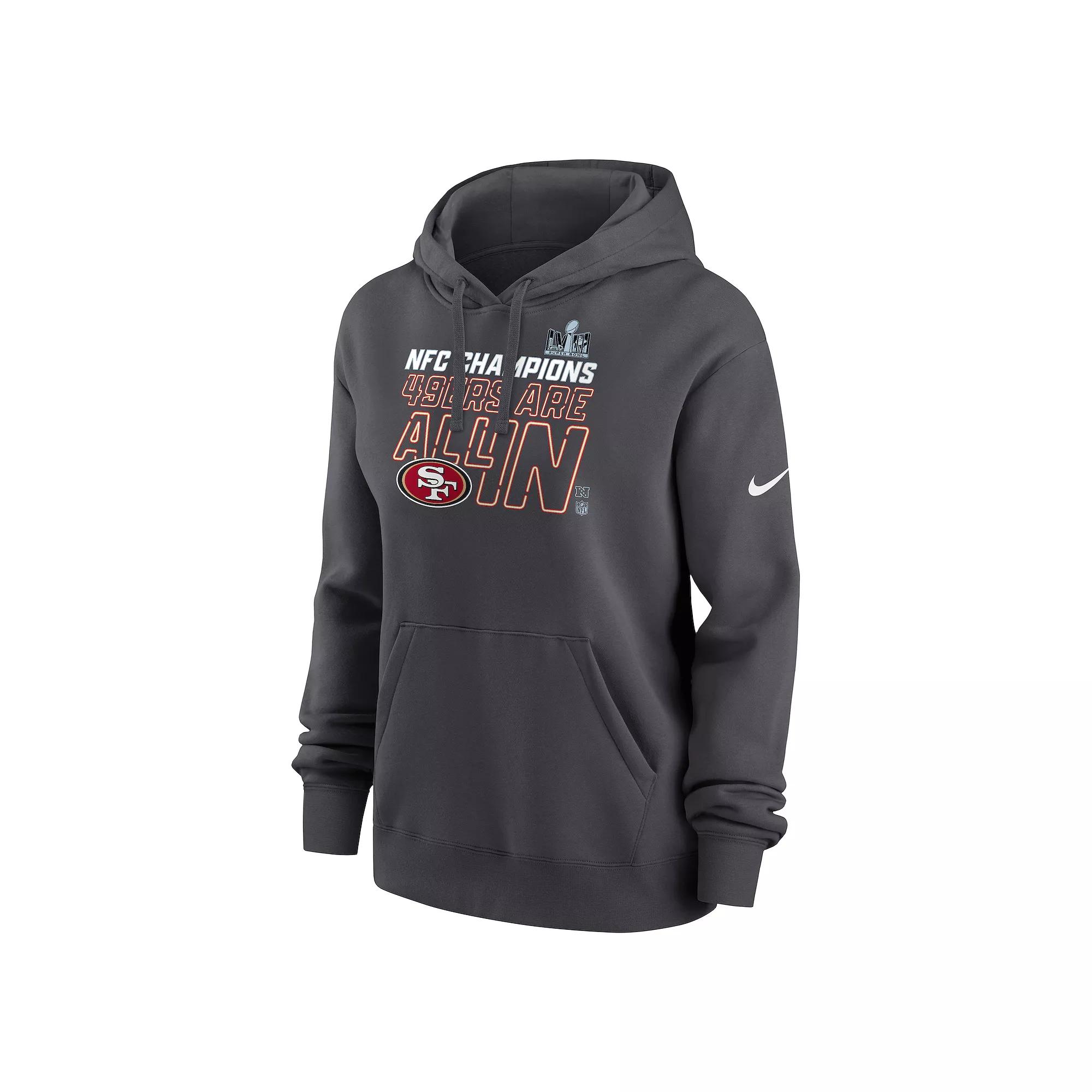Womens Nike San Francisco 49ers 2023 NFL Conference Champions Trophy Hoodie Product Image