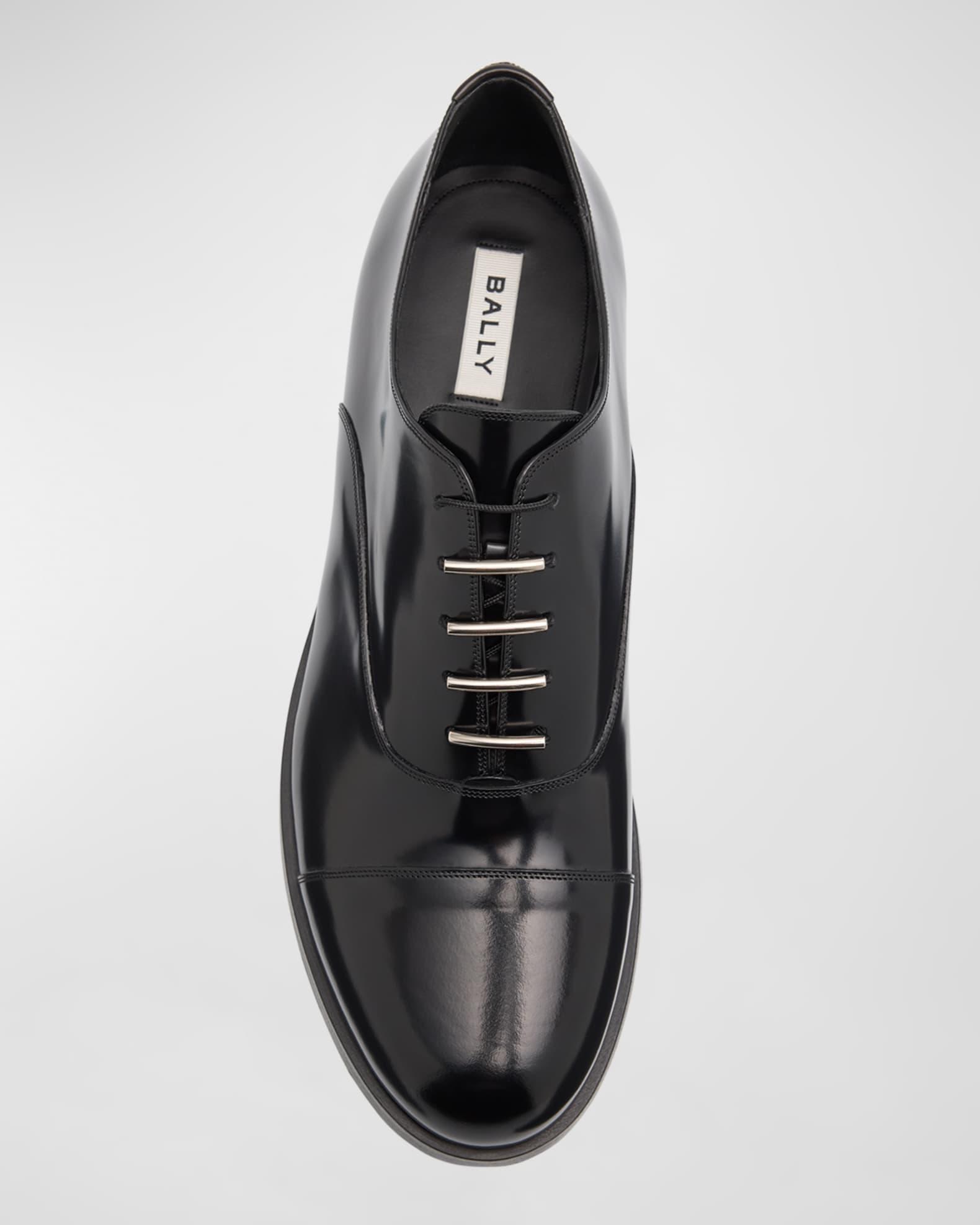 Men's Alastar Fabric-Trim Leather Derby Shoes Product Image