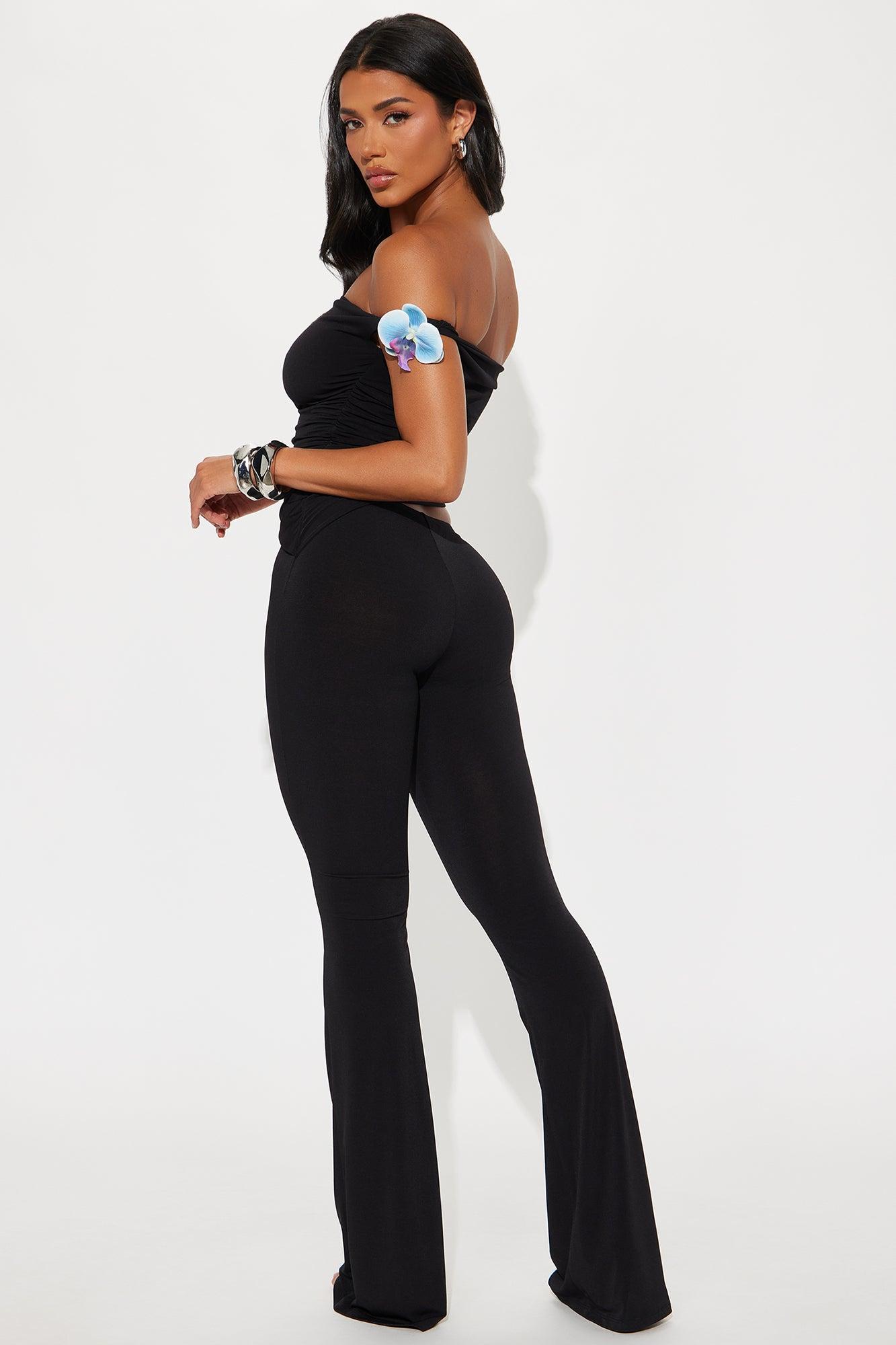 Maria Off Shoulder Cut Out Jumpsuit - Black Female Product Image