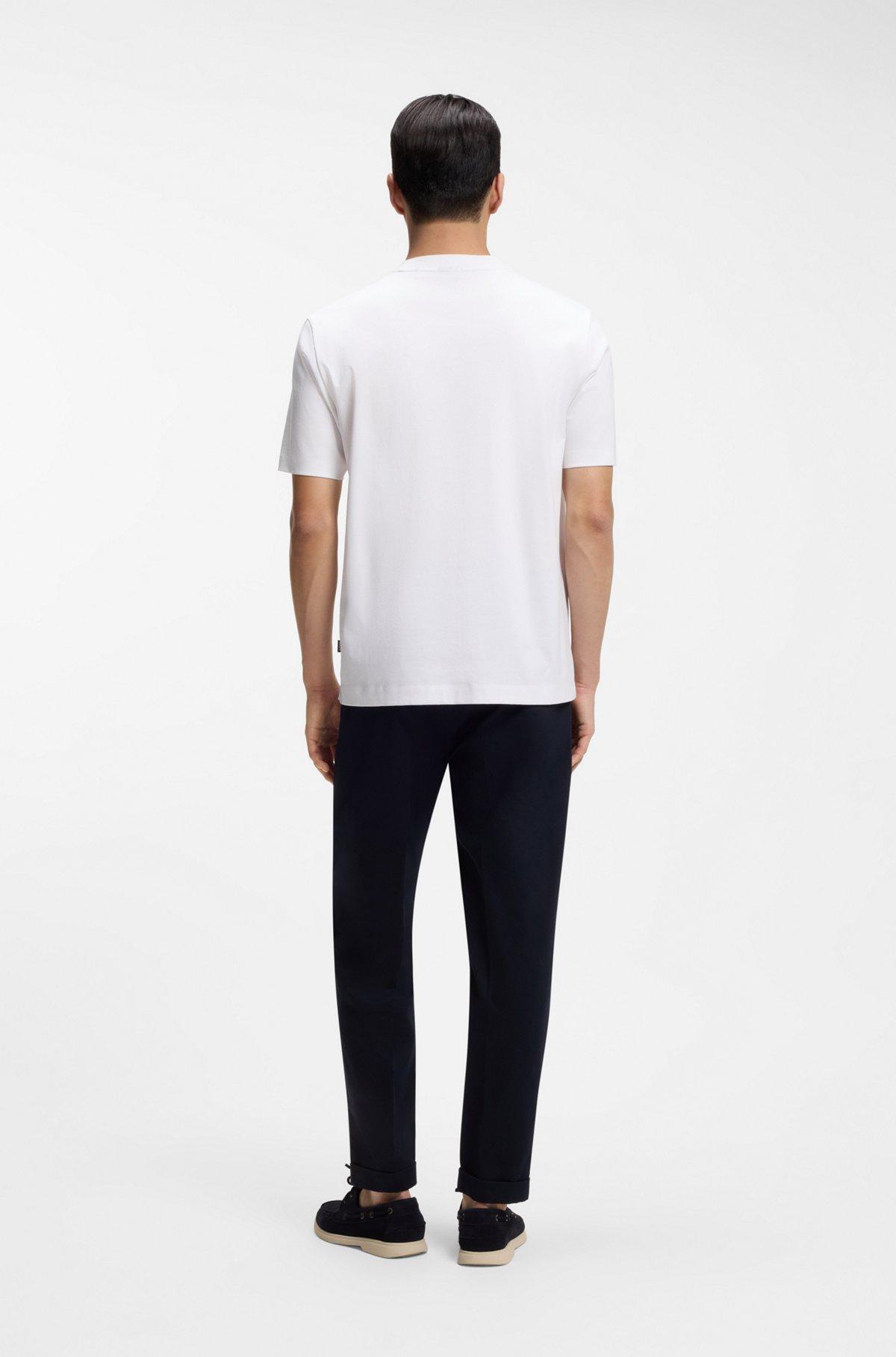 Mercerized-cotton T-shirt with Double B monogram Product Image