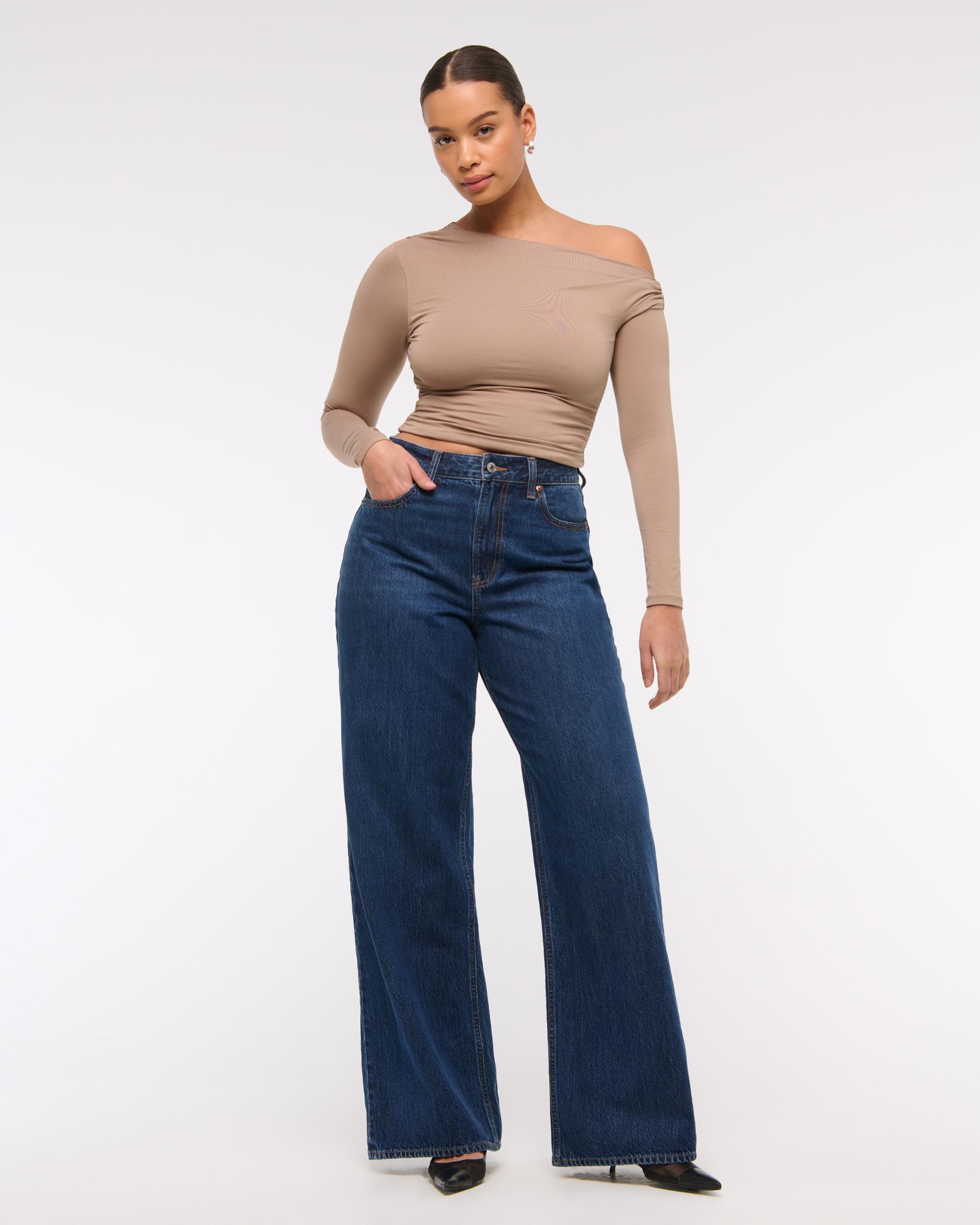 Curve Love High Rise Wide Leg Jean Product Image