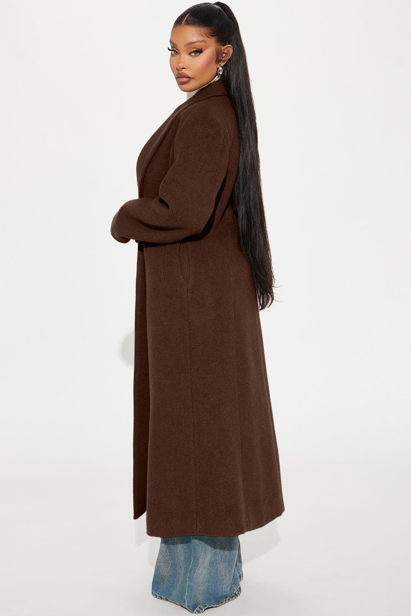 Natalie Wool Trench Coat - Teal Female Product Image