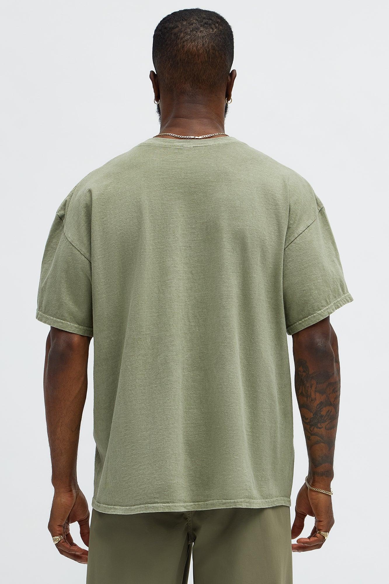 Endless Glamour Oversized Short Sleeve Tee - Olive Male Product Image