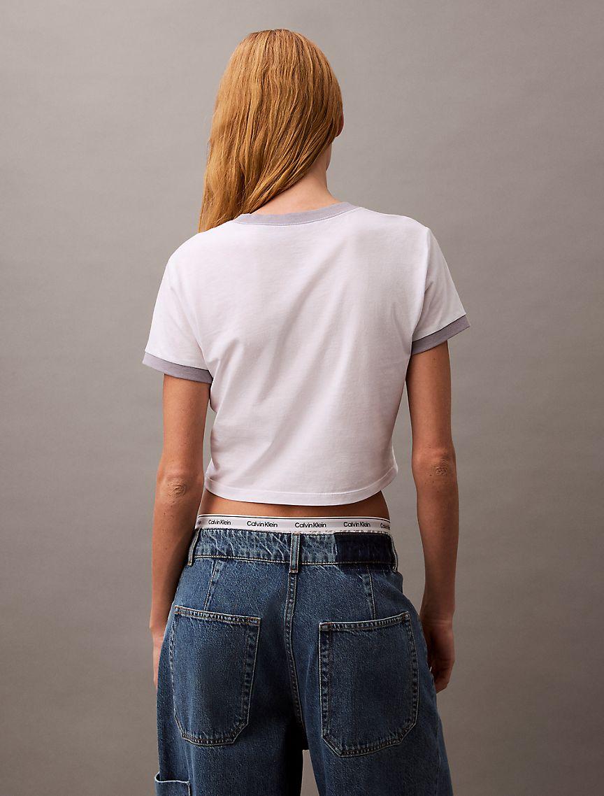 Logo Graphic Cropped Classic T-Shirt Product Image