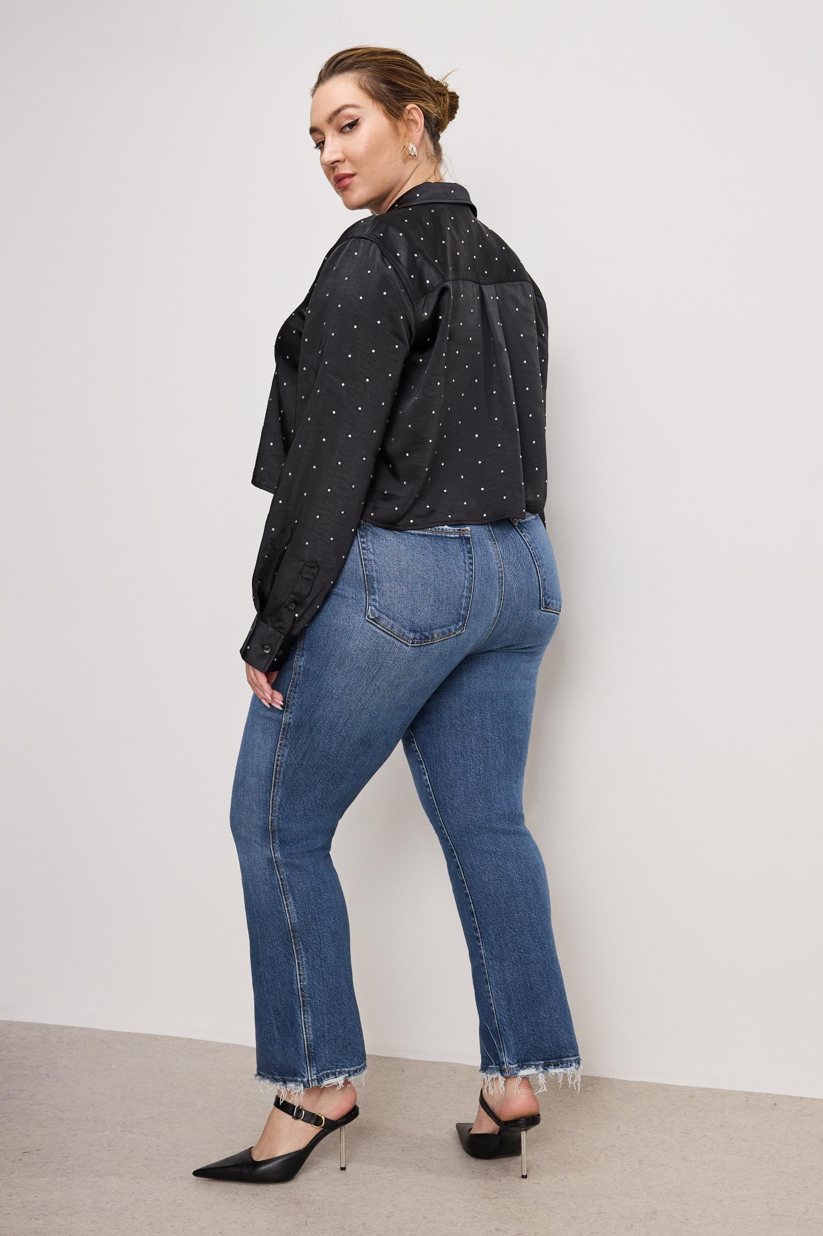 SOFT-TECH GOOD CURVE STRAIGHT JEANS | INDIGO737 Product Image