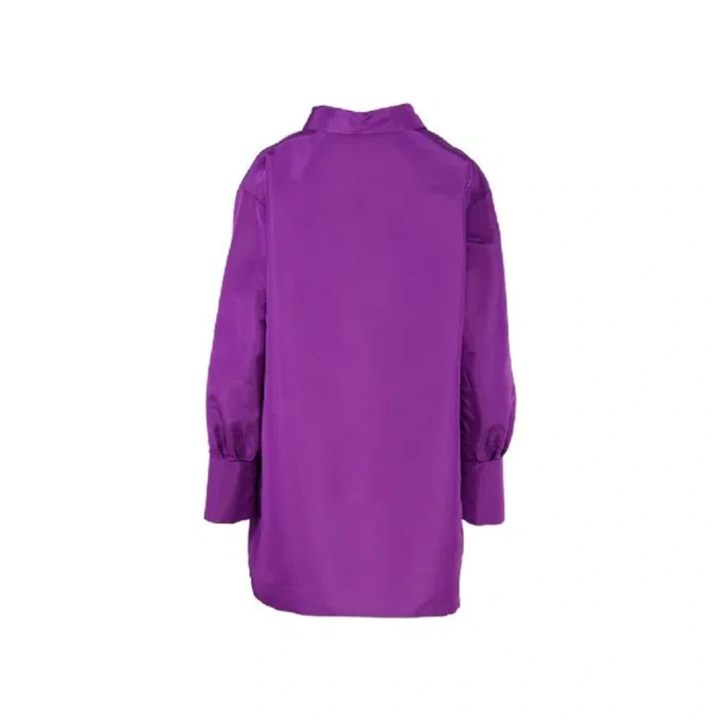 VALENTINO Multicolor Silk Casual Dress In Purple Product Image