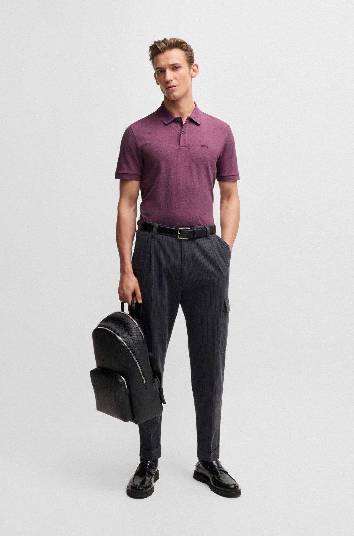 Pallas logo-detail polo shirt in cotton piqué Product Image