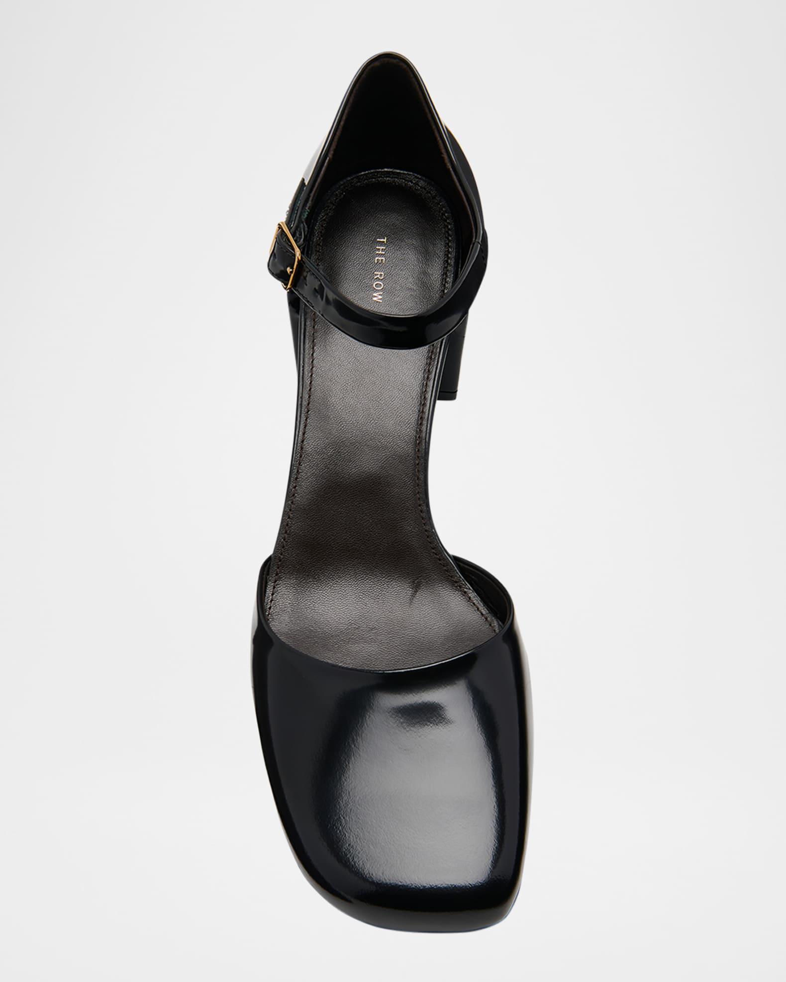 Penelope Leather Ankle-Strap Pumps Product Image