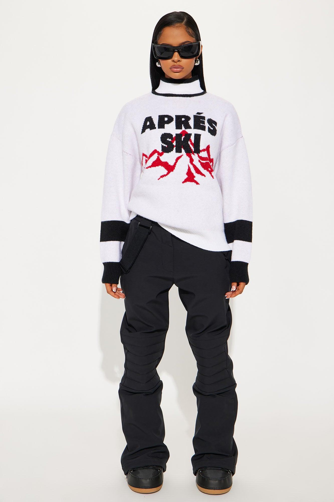 Après Ski Pullover Sweater - White/combo Female Product Image