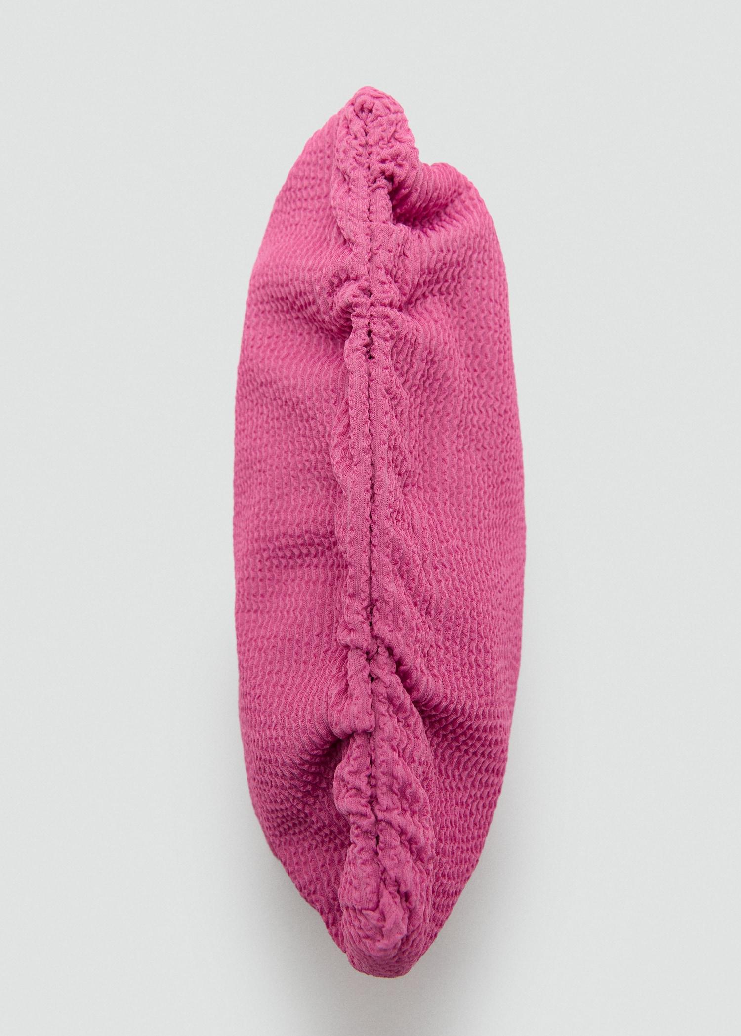 Ribbed toiletry bag - Women | MANGO USA Product Image