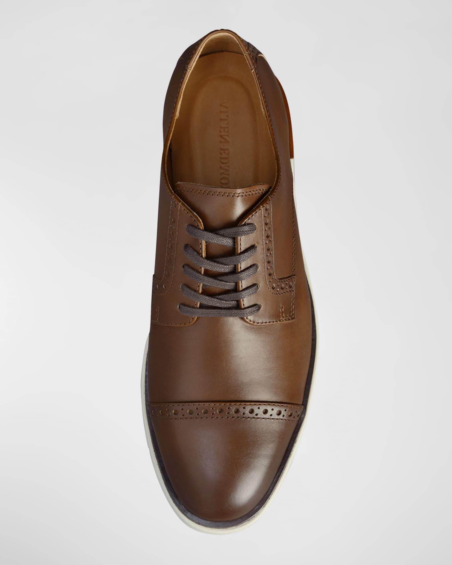 Men's Caleb Leather Cap-Toe Sneakers Product Image