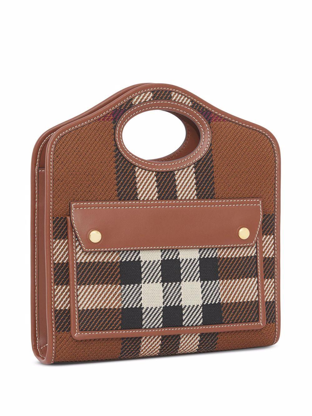 mini knitted check Pocket bag Product Image
