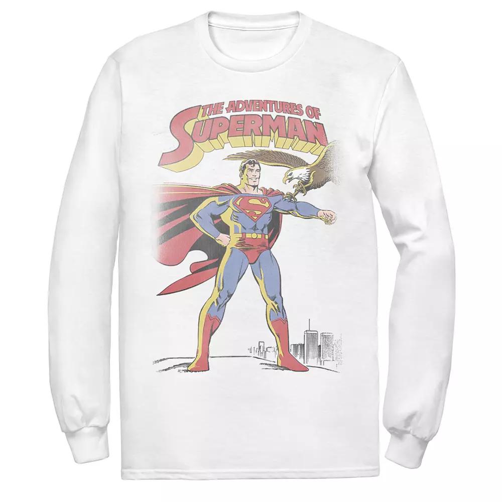 Men's DC Comics Superman Adventures Text Poster Tee,  Product Image