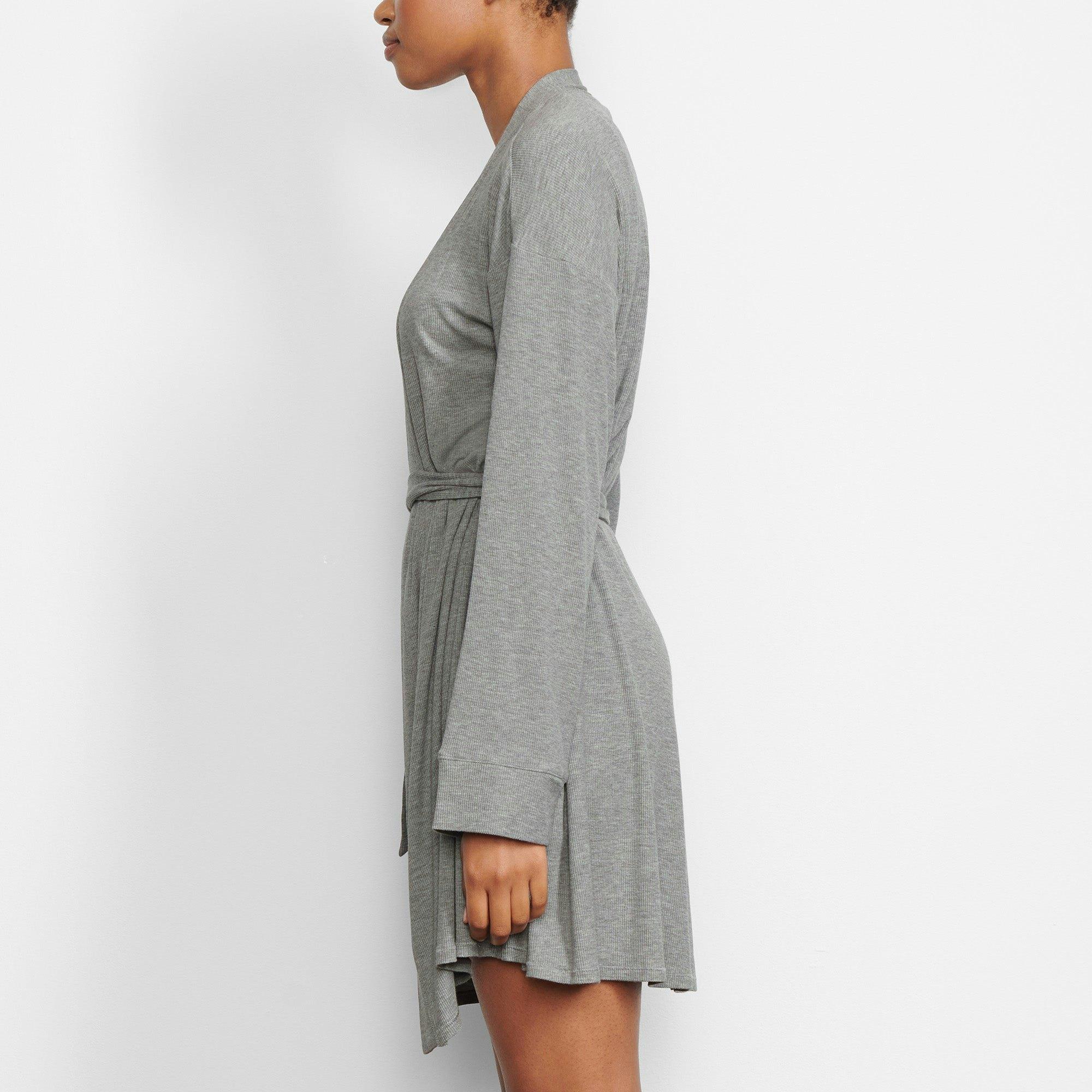 SOFT LOUNGE ROBE | HEATHER GREY Product Image