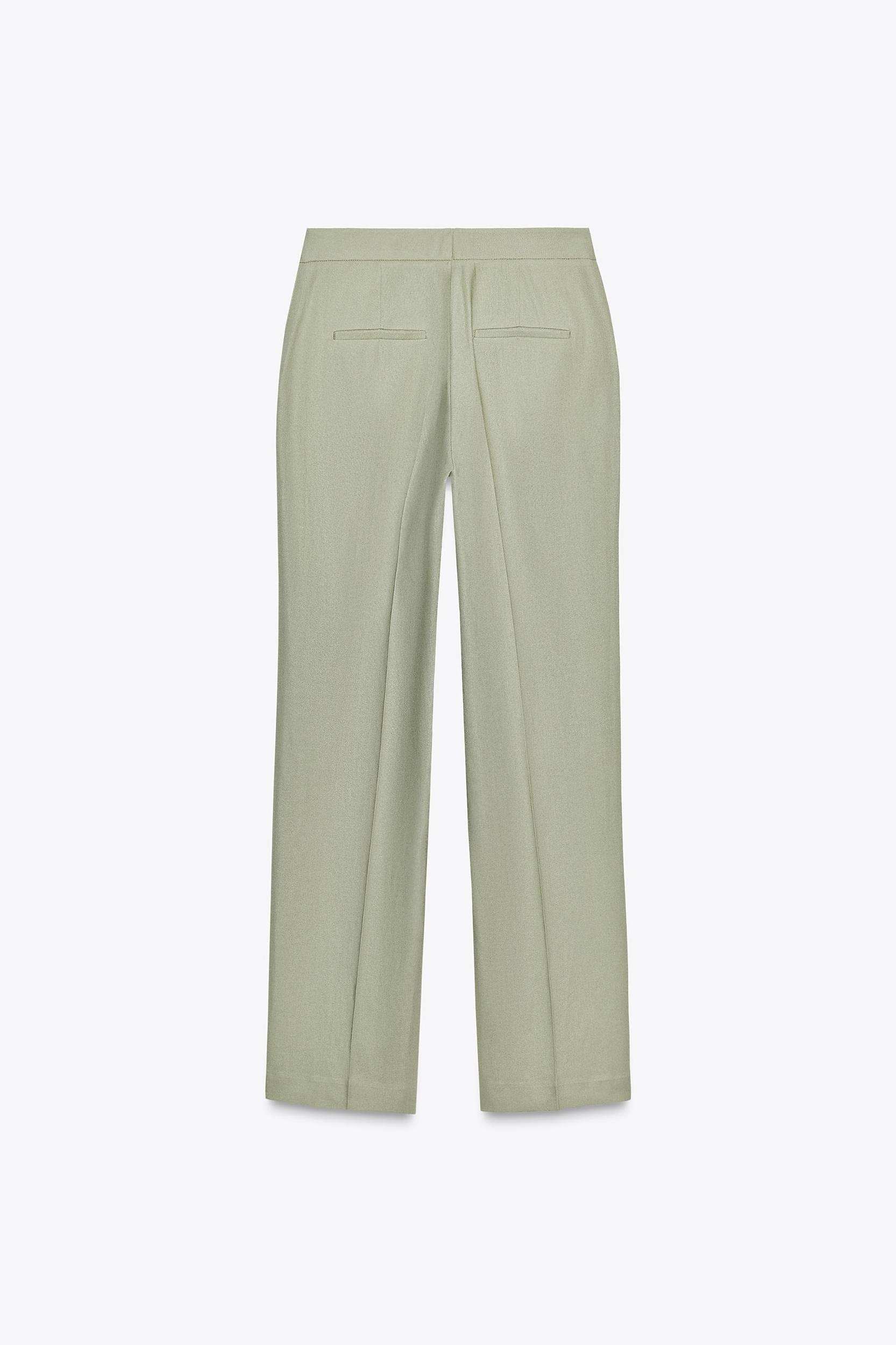 STRAIGHT LEG LINEN PANTS Product Image