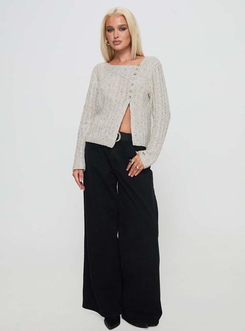 Lenker Knit Jumper Grey Product Image