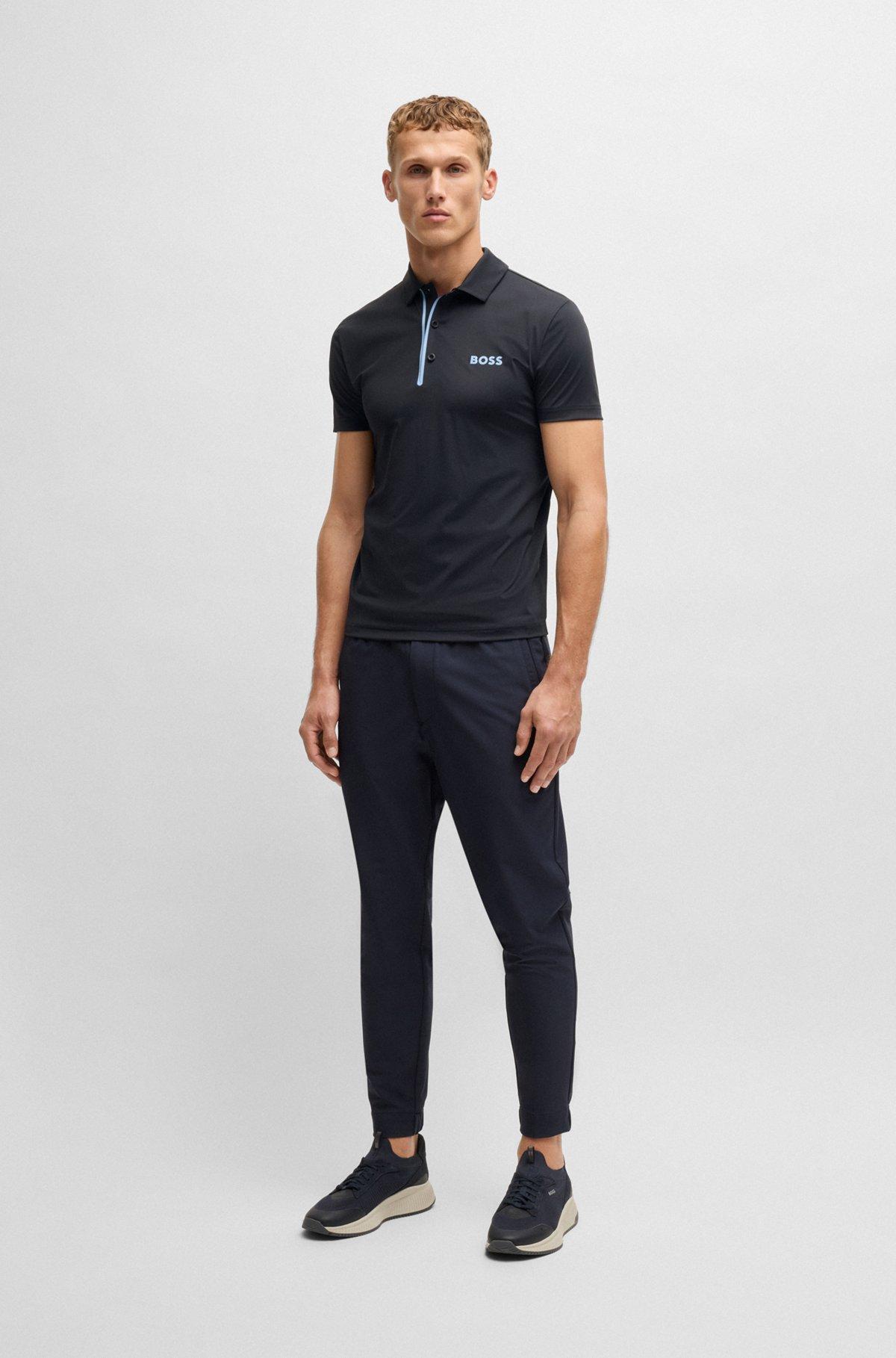 Paddy polo shirt in quick-dry ribbed fabric Product Image
