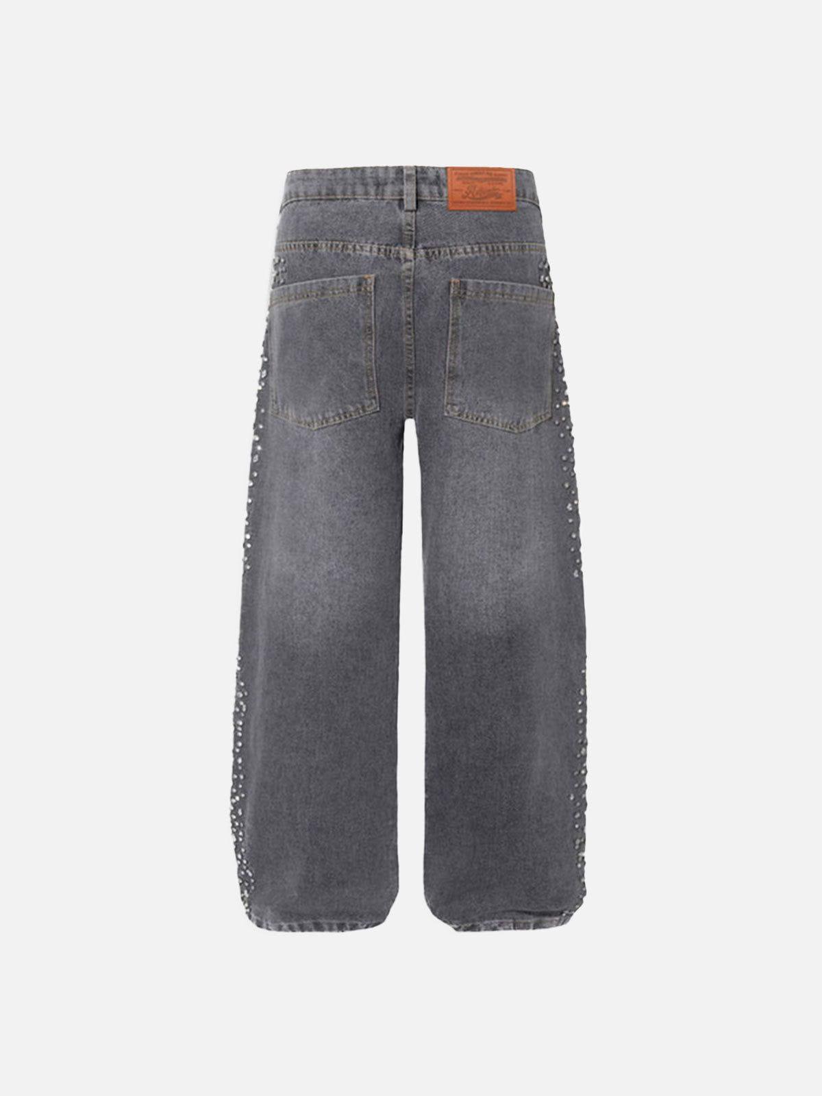 Aelfric Eden Rhinestone Baggy Jeans Product Image