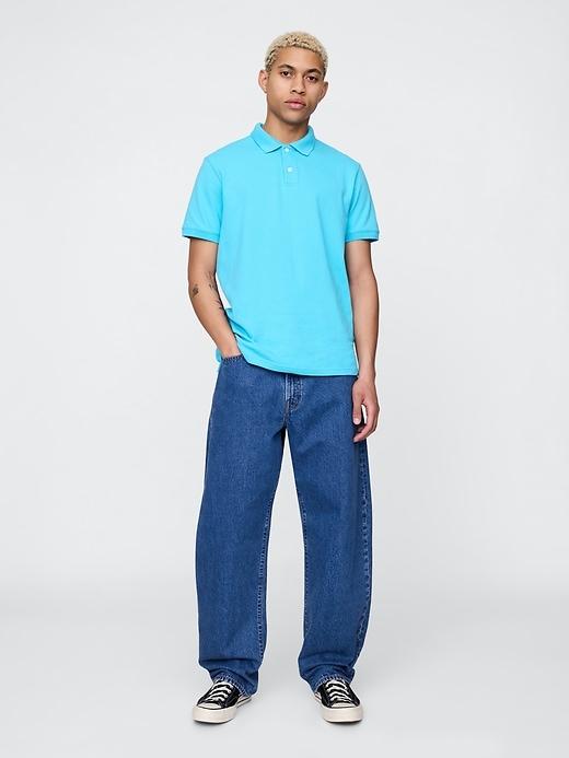 Pique Polo Shirt Product Image