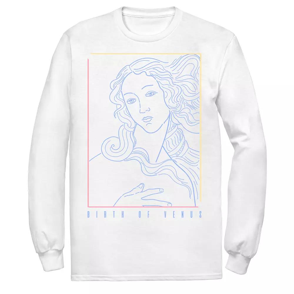 Men's Fifth Sun Birth Of Venus Line Art Portrait Tee,  Product Image