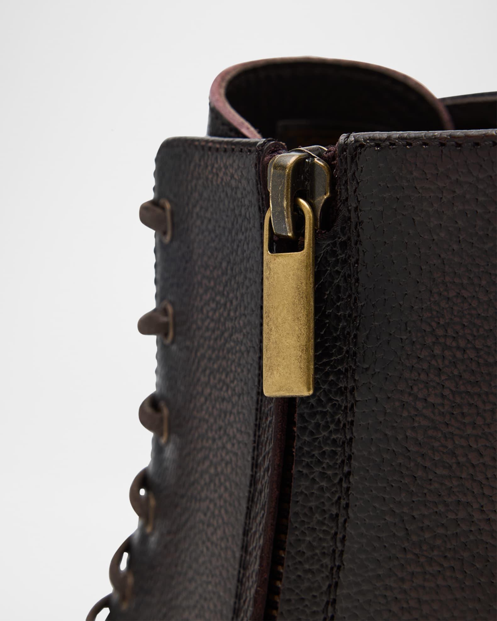 Men's Burnished Leather Ankle Boots Product Image