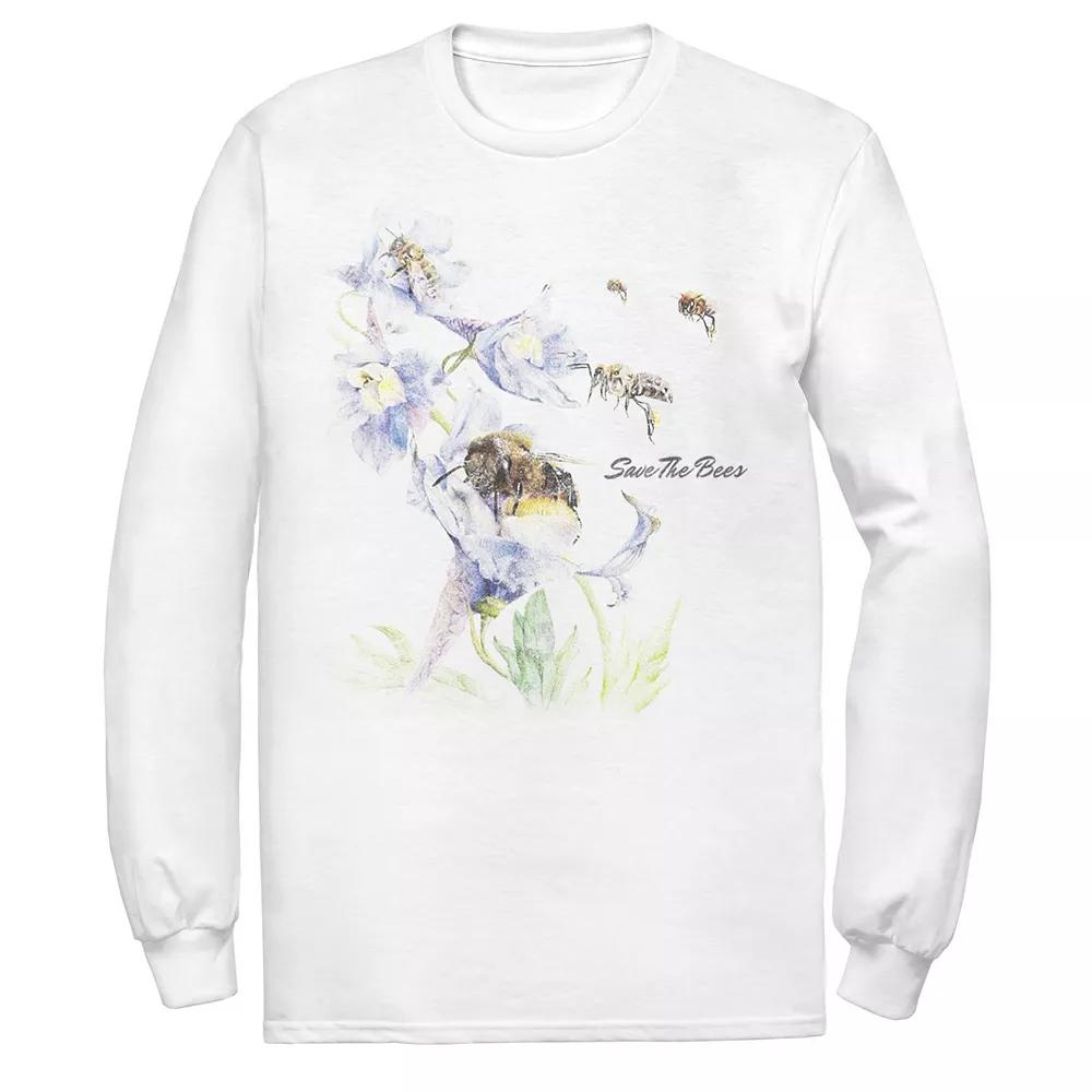 Men's Earth Day Save The Bees Floral Tee,  Product Image