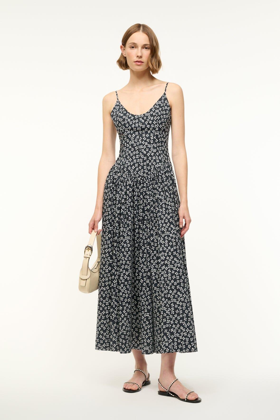 DENA DRESS | BLACK WOODBLOCK FLORAL Product Image