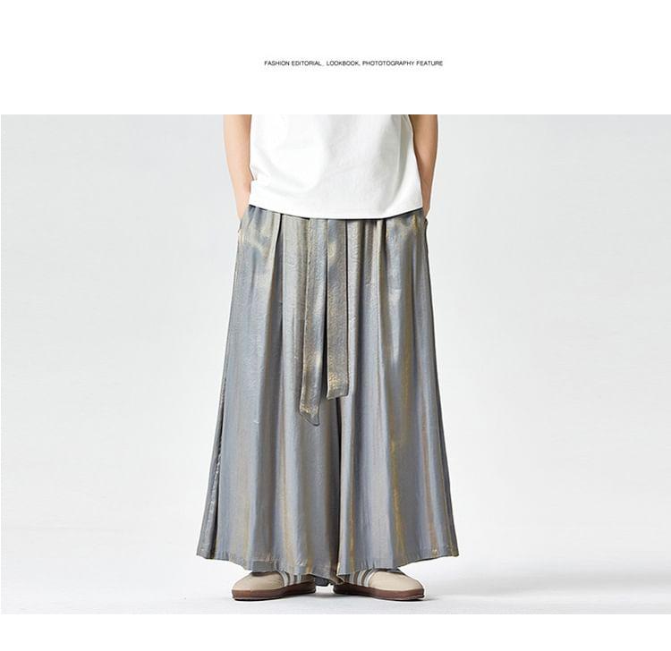 Mid Rise Patterned Print Wide Leg Pants Product Image