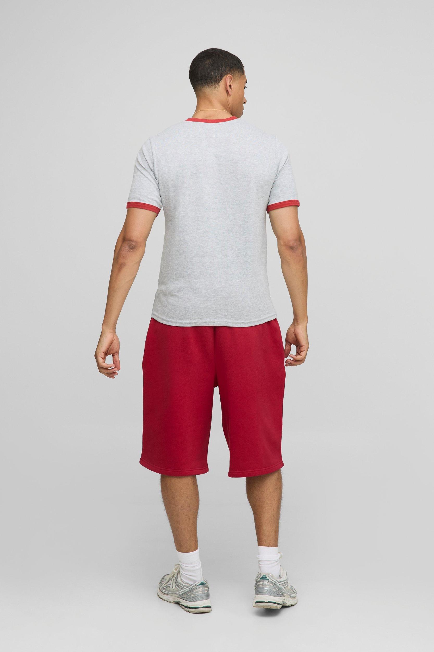 Regular Fit Ringer Crew Neck T-Shirt | boohooMAN USA Product Image