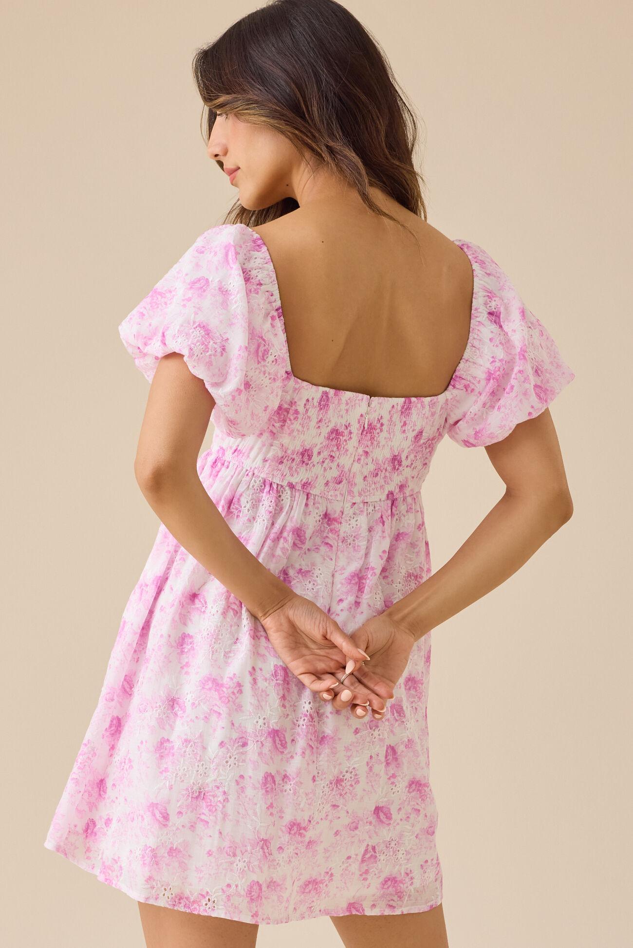 Allure Floral Mini Dress Product Image