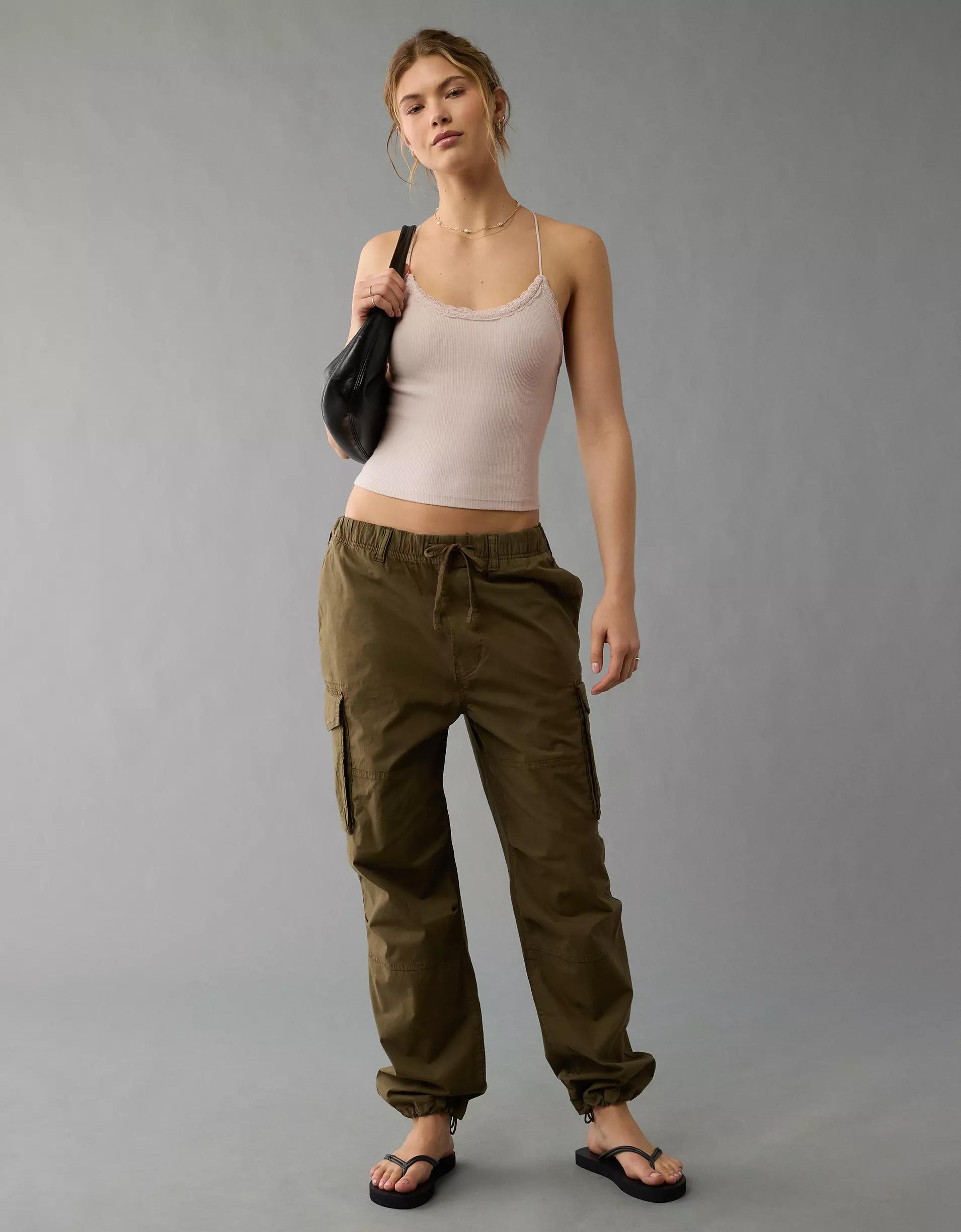 AE Strappy Go Lucky Cropped Lace Tank Top Product Image