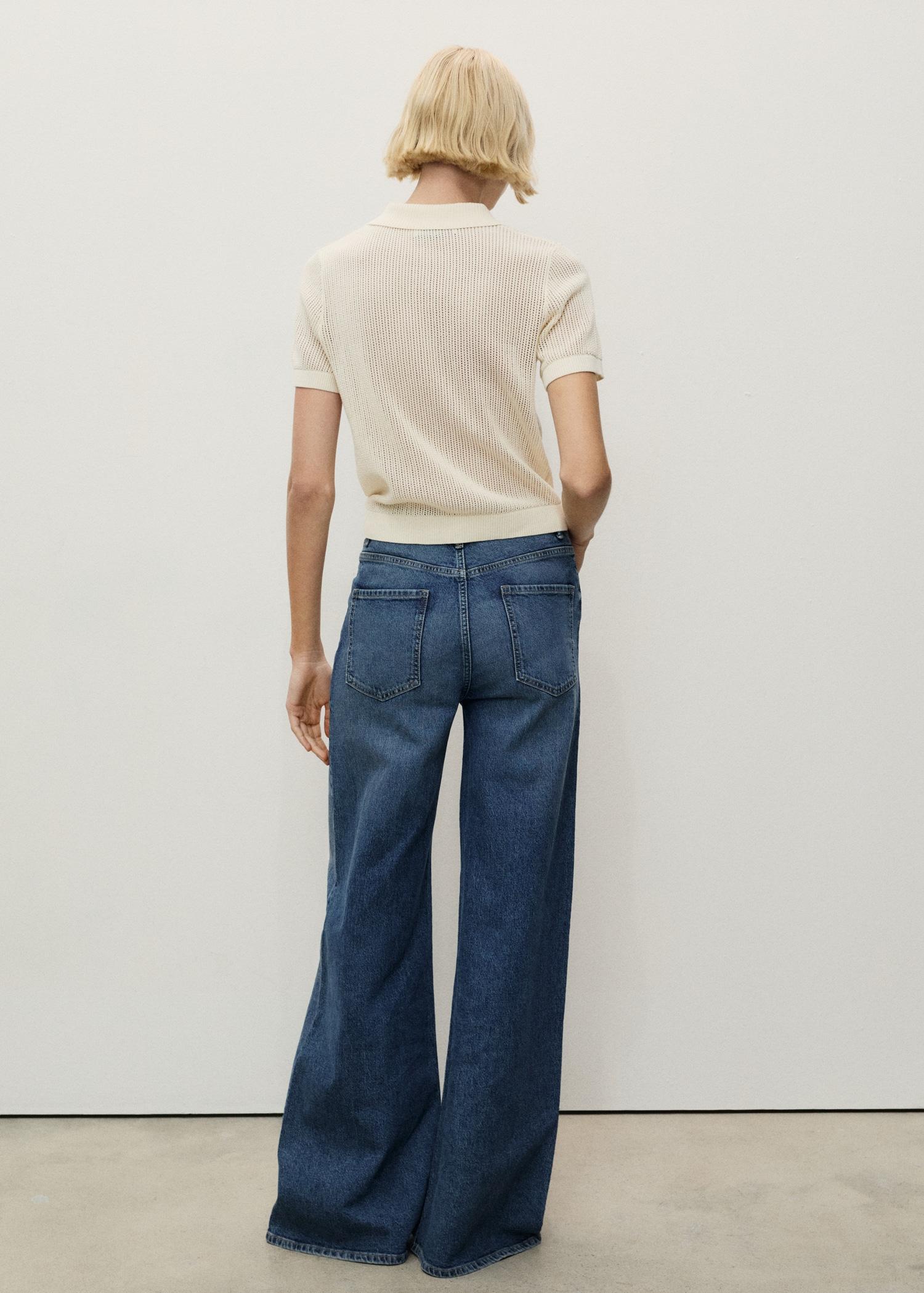 High-rise wideleg jeans - Women | MANGO USA Product Image