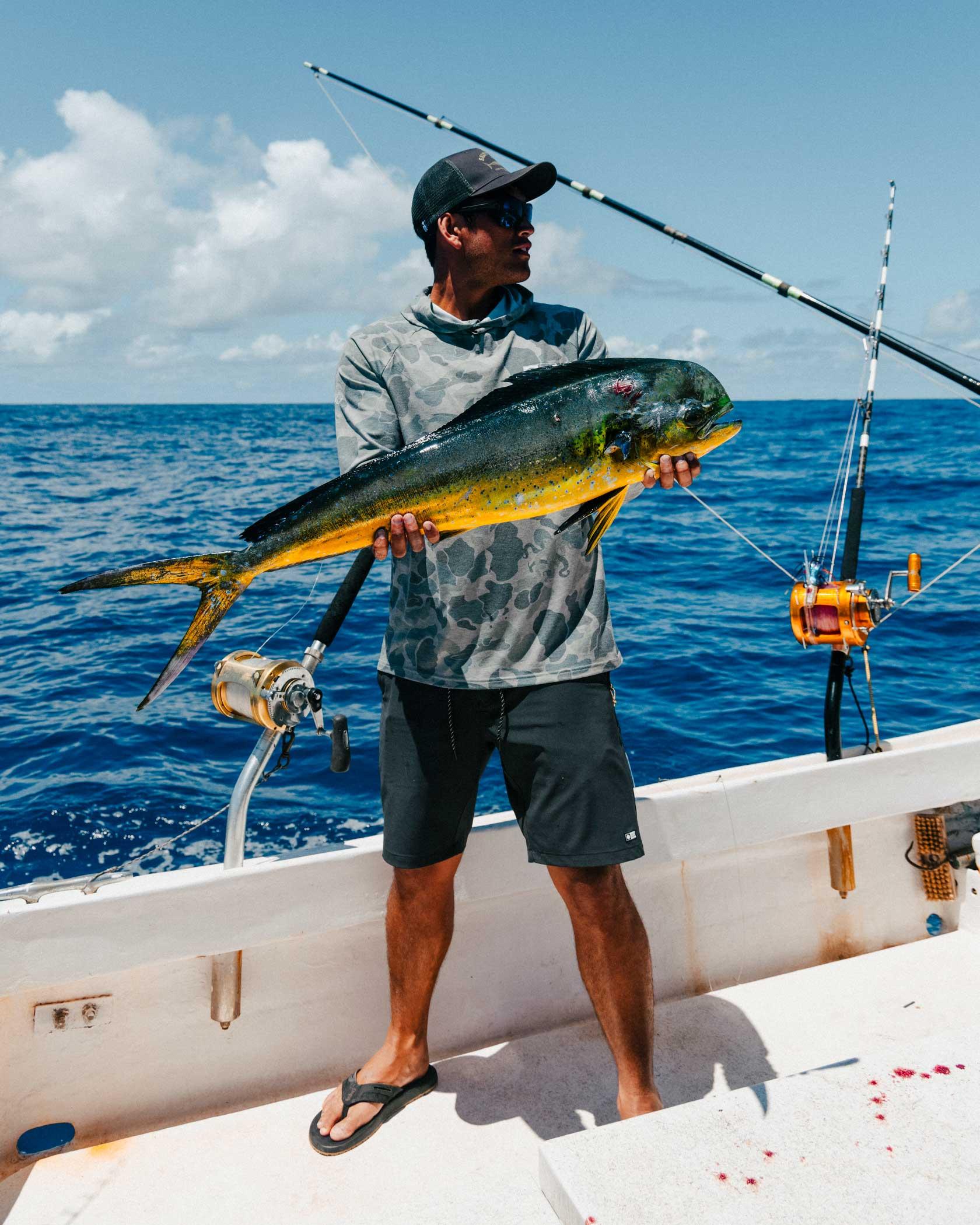 Mariner Lite UV Hoodie - Sand Camo Male Product Image