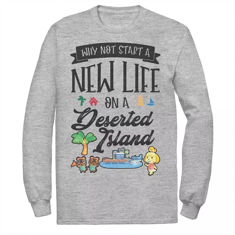 Men's Animal Crossing New Horizons Why Not Start A New Life Tee,  Product Image