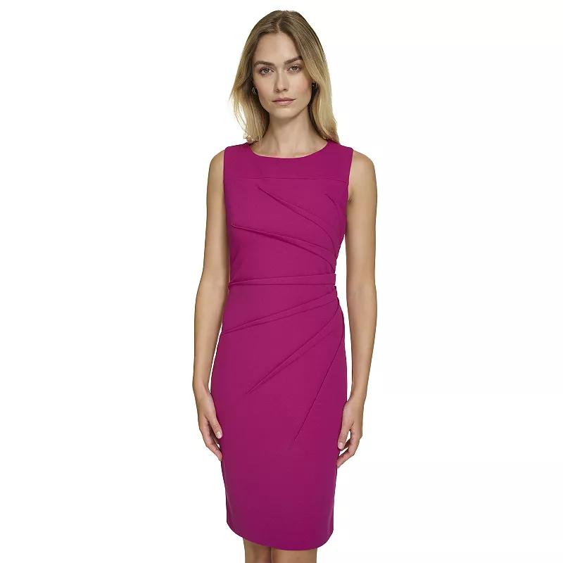 Women's Andrew Marc Sleeveless Ruched Sheath Dress,  Product Image