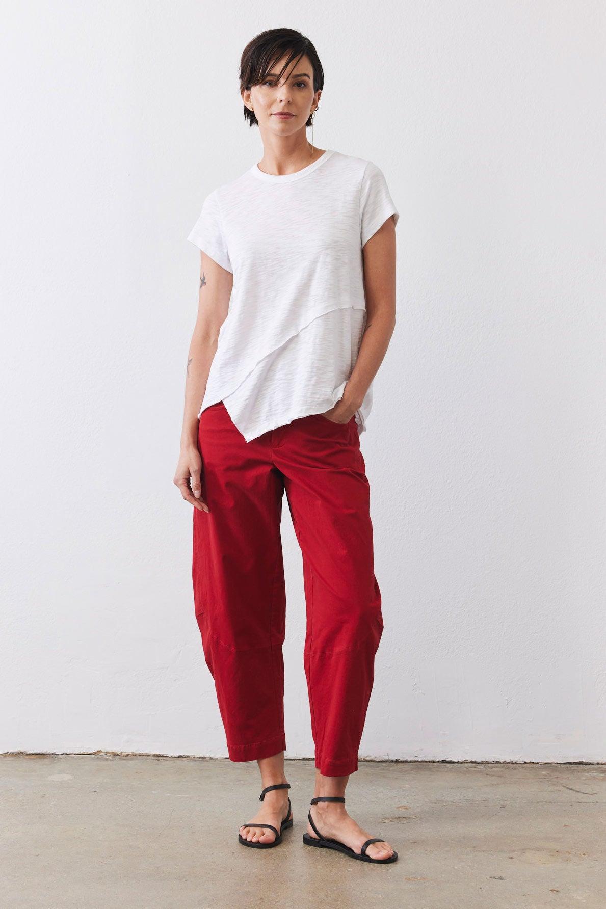 Inner Glow Asymmetric Short Sleeve Top Product Image