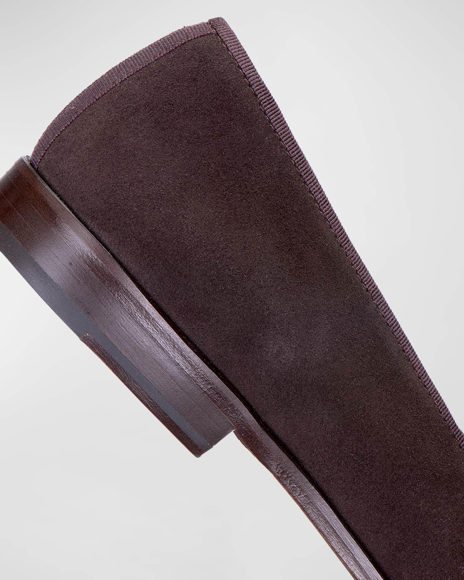 Men's Strapped Embroidered Strap Venetian Slippers Product Image