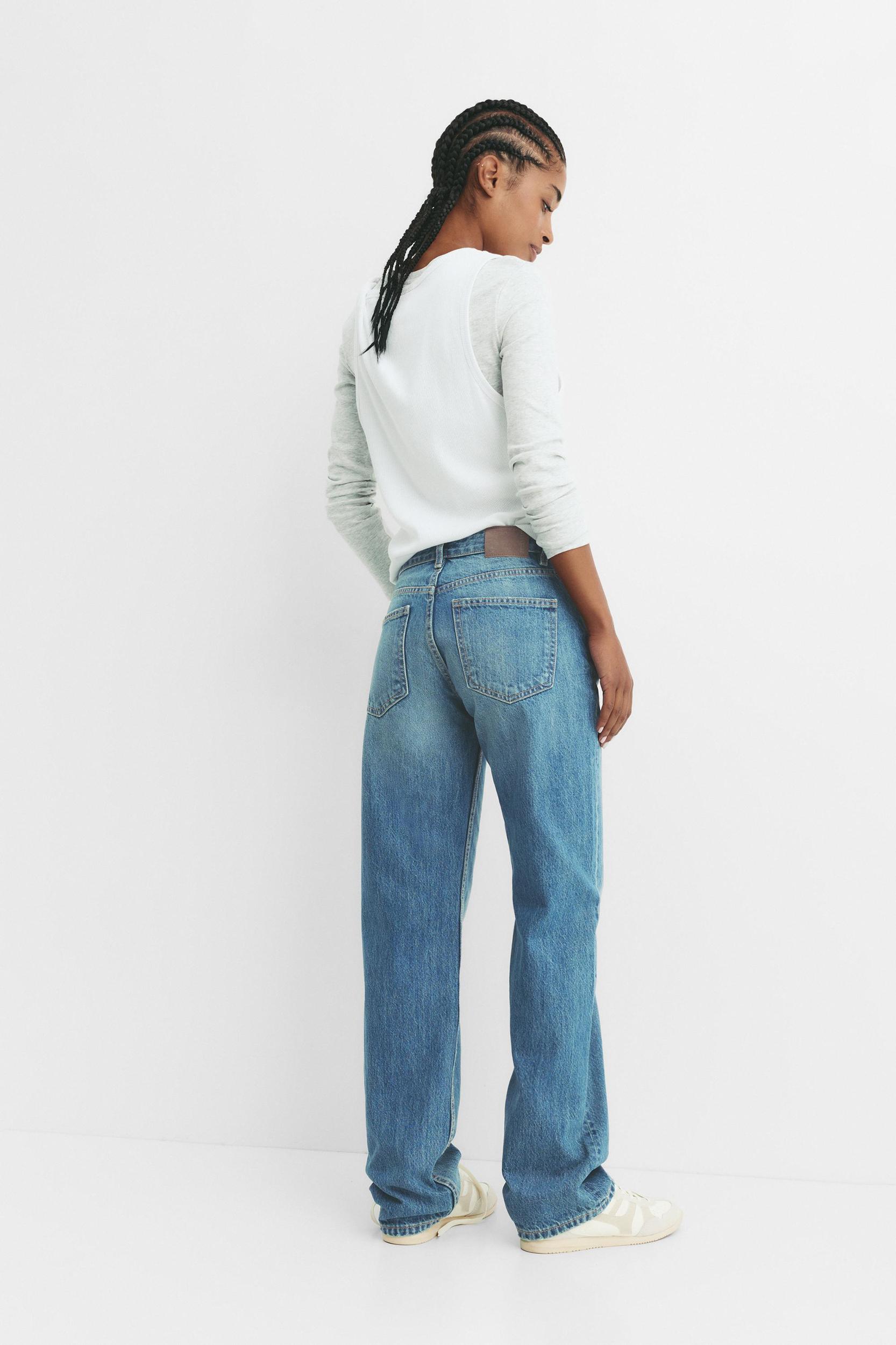 Mid-rise straight-leg jeans Product Image