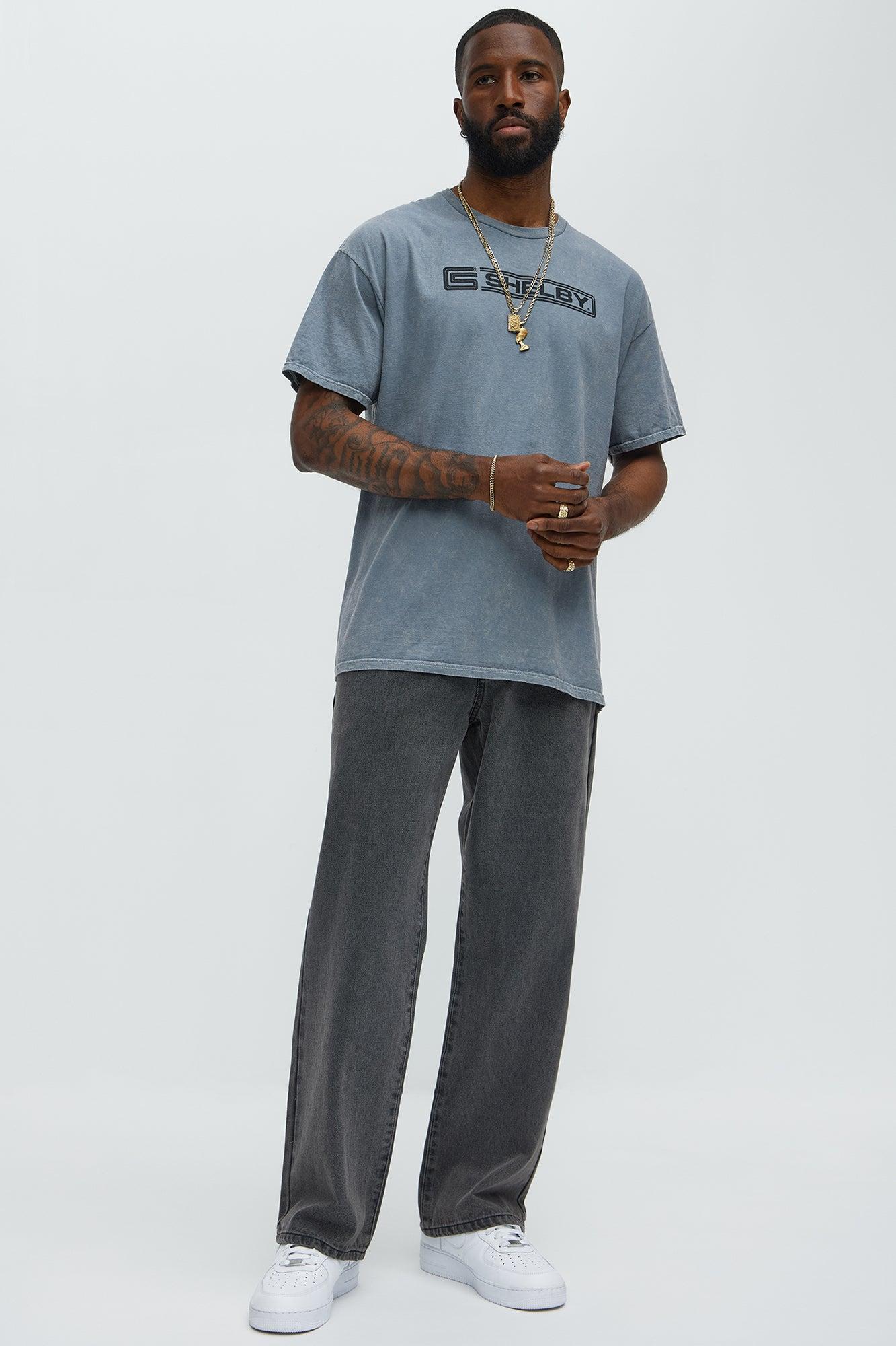 Shelby Mustang Short Sleeve Tee - Grey Male Product Image