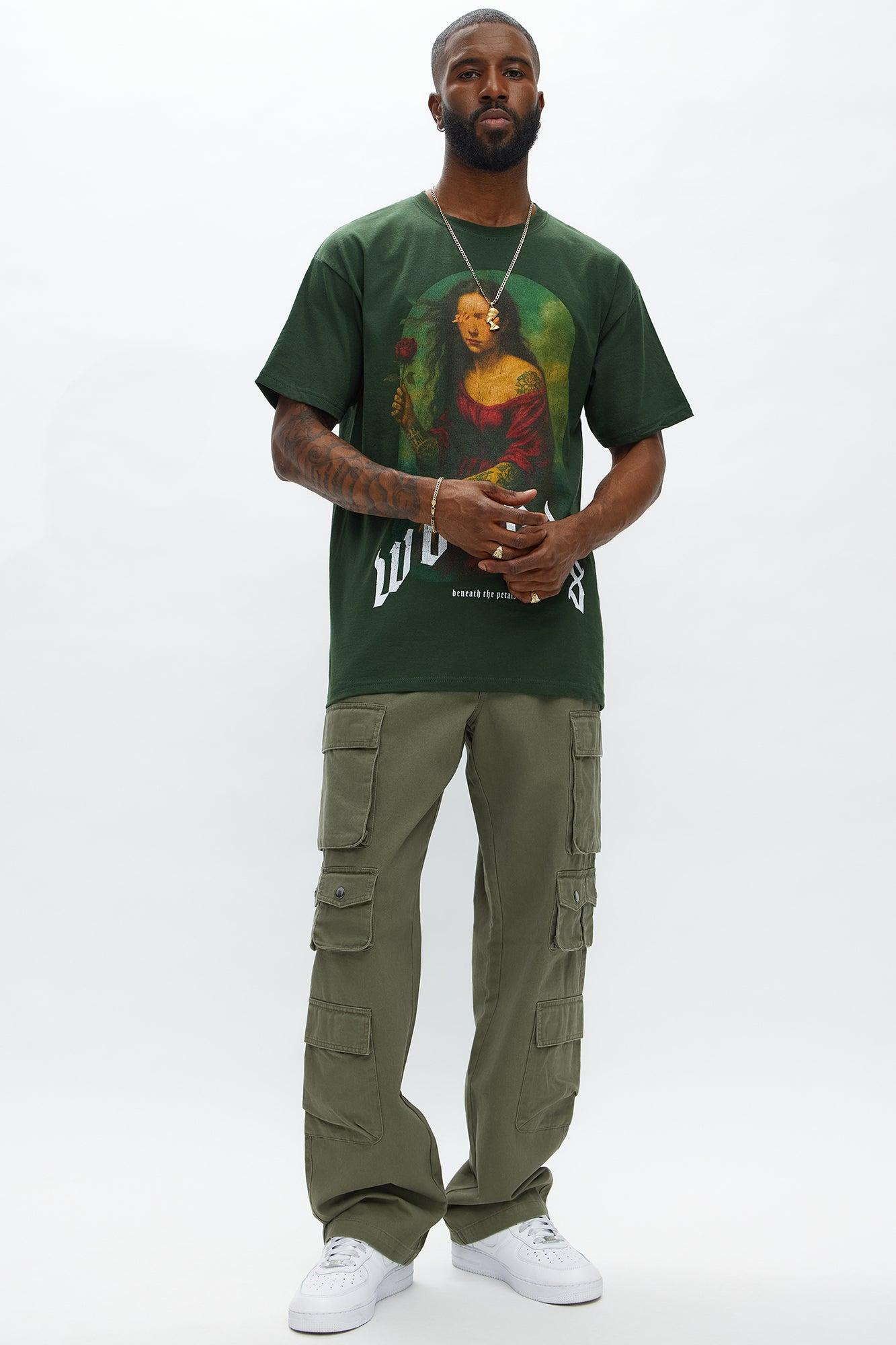 Straight Void Runner Cargo Pants - Olive Male Product Image