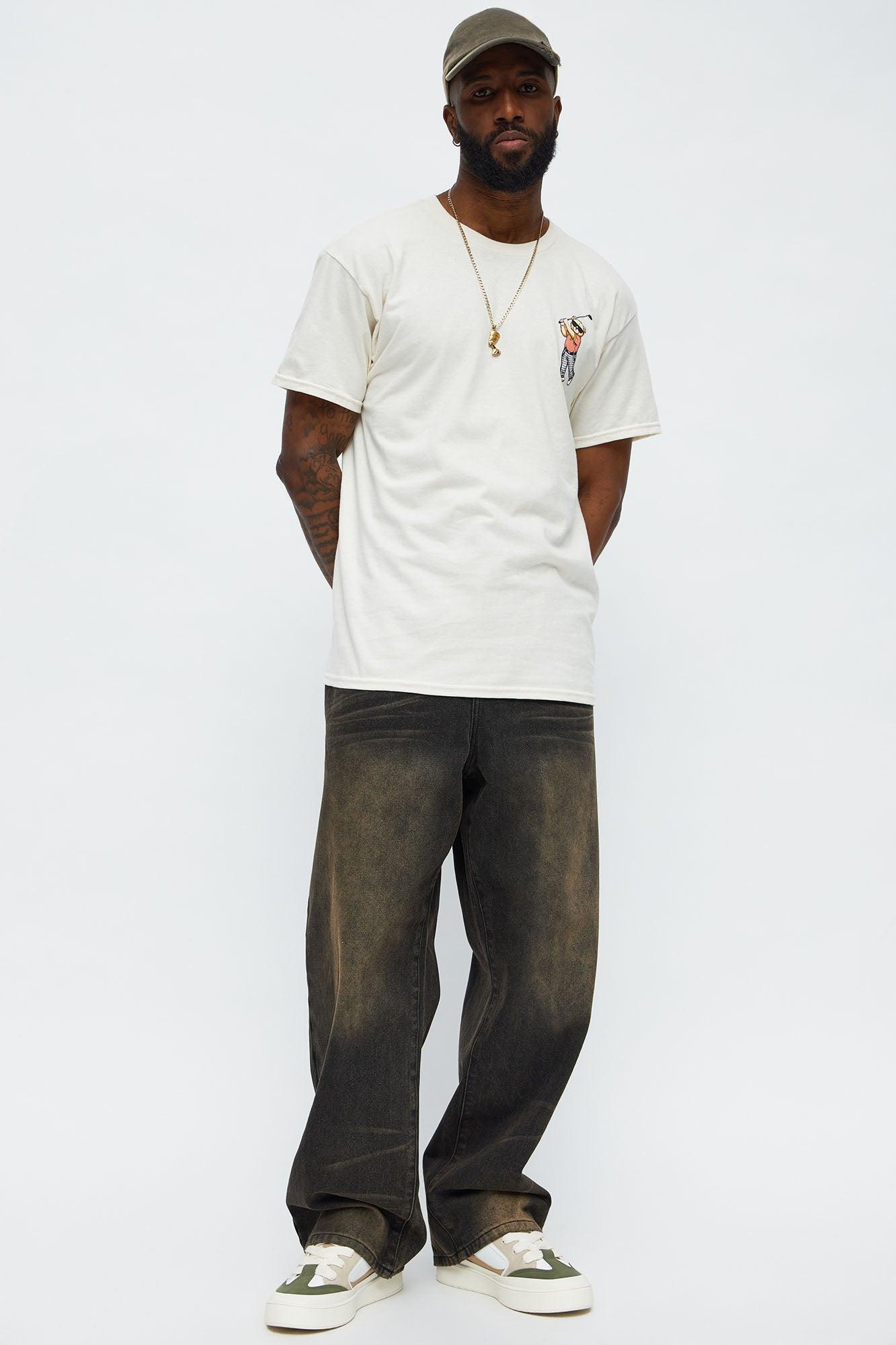 Birdie Bros Luxury Sports Short Sleeve Tee - Natural Male Product Image