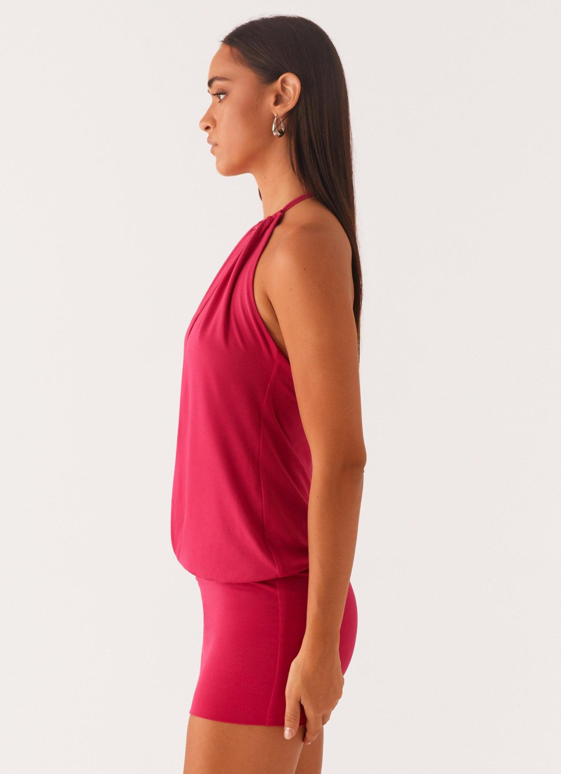 Ayisha Mini Dress - Fuchsia Pink Product Image