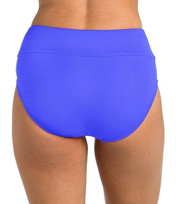 24th & Ocean Solid High Waist Swim Bottom Product Image