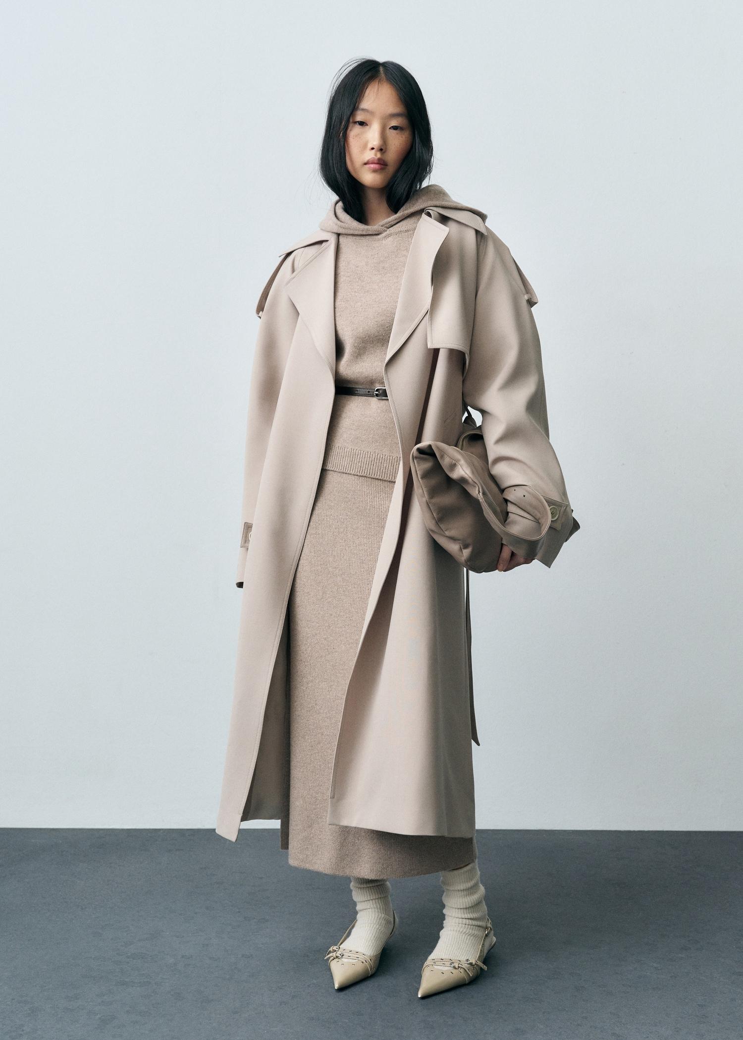 Wool-blend hooded sweater - Women | MANGO USA Product Image