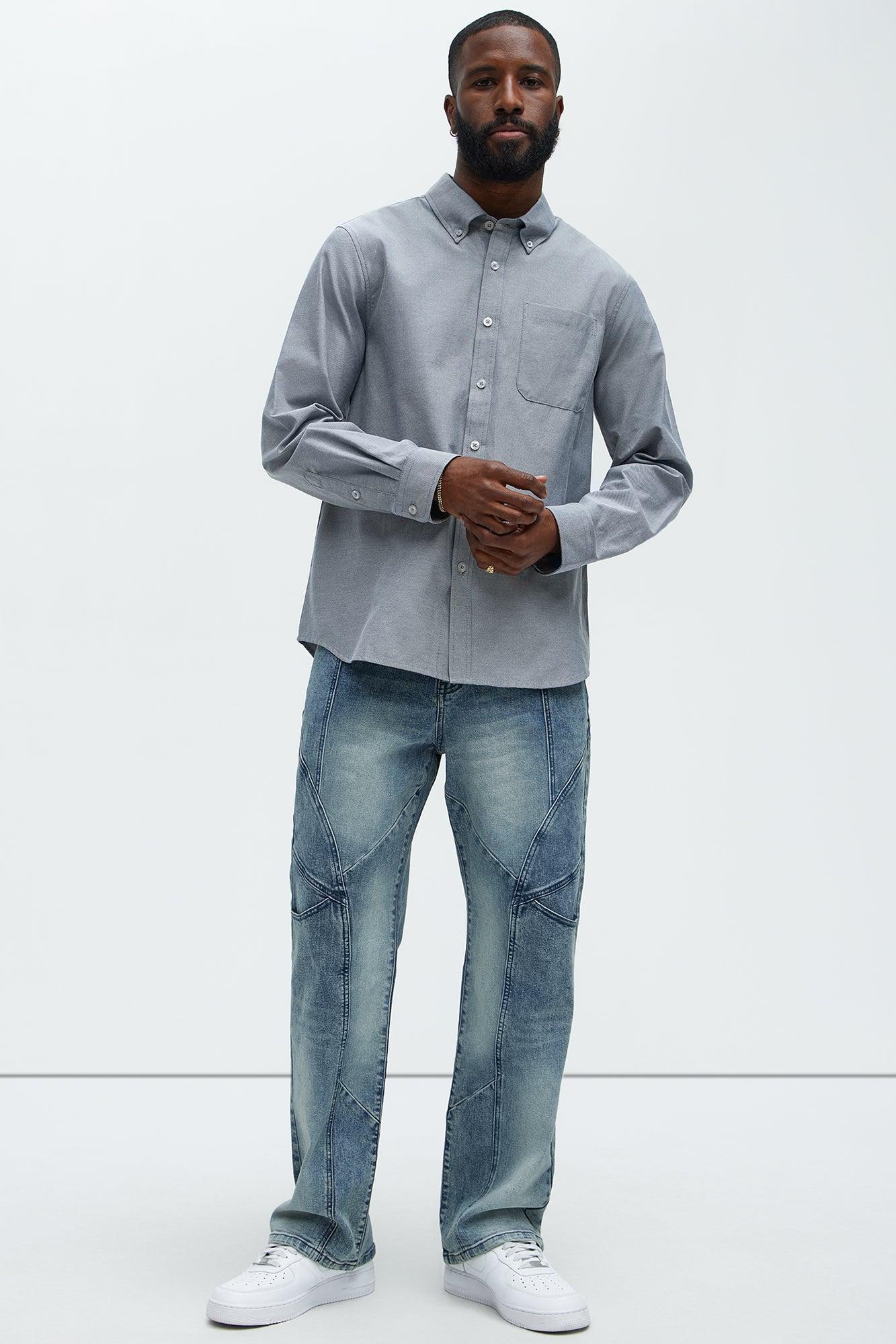 Oxford Classic Shirt - Grey Product Image