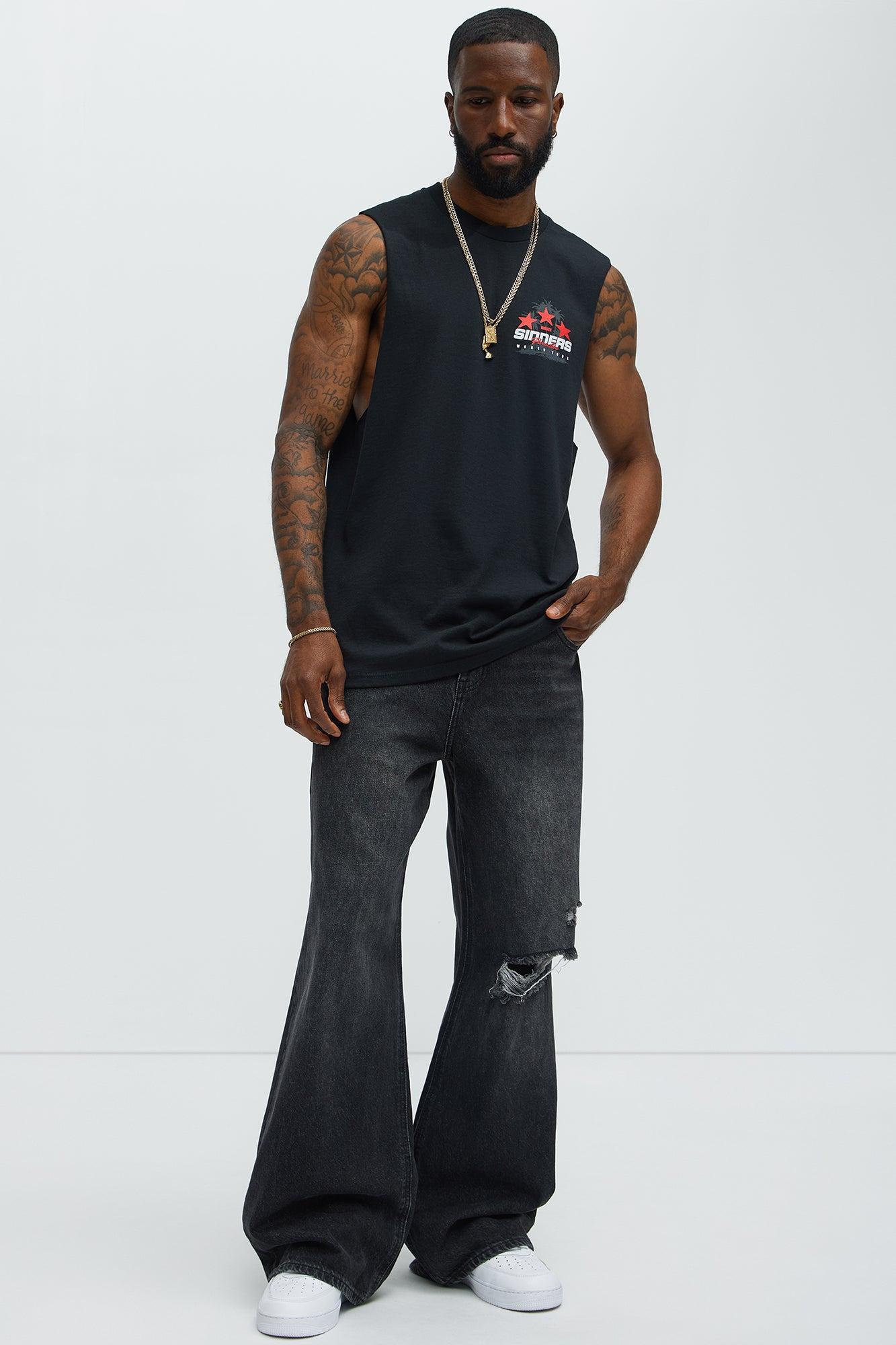 Sinners Paradise Muscle Tee - Black Product Image