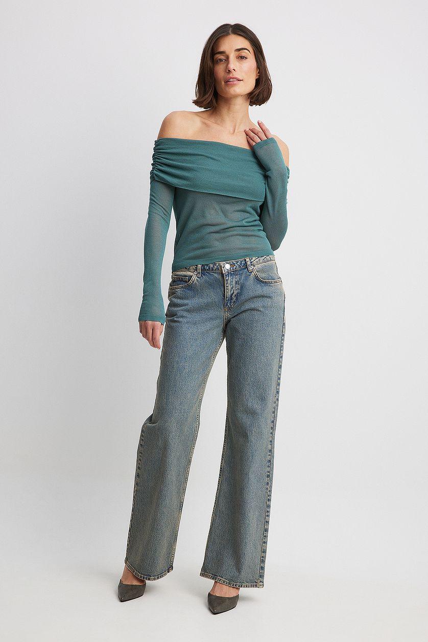 Fine Knitted Draped Top Product Image